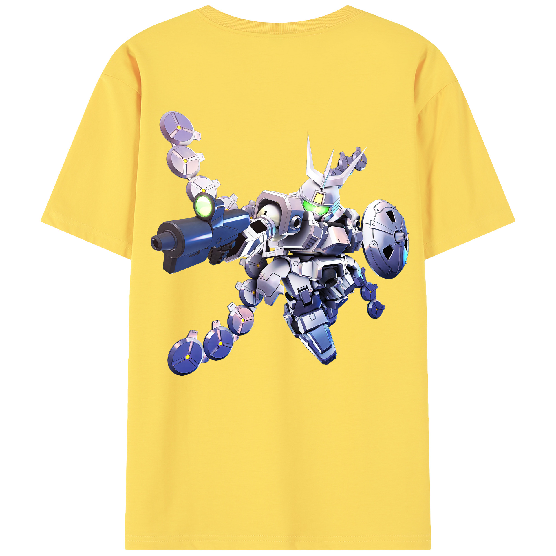 （画像用） 機動戦士ガンダム Mobile Suit Gundam 綿100％半袖Tシャツ（背面プリント）