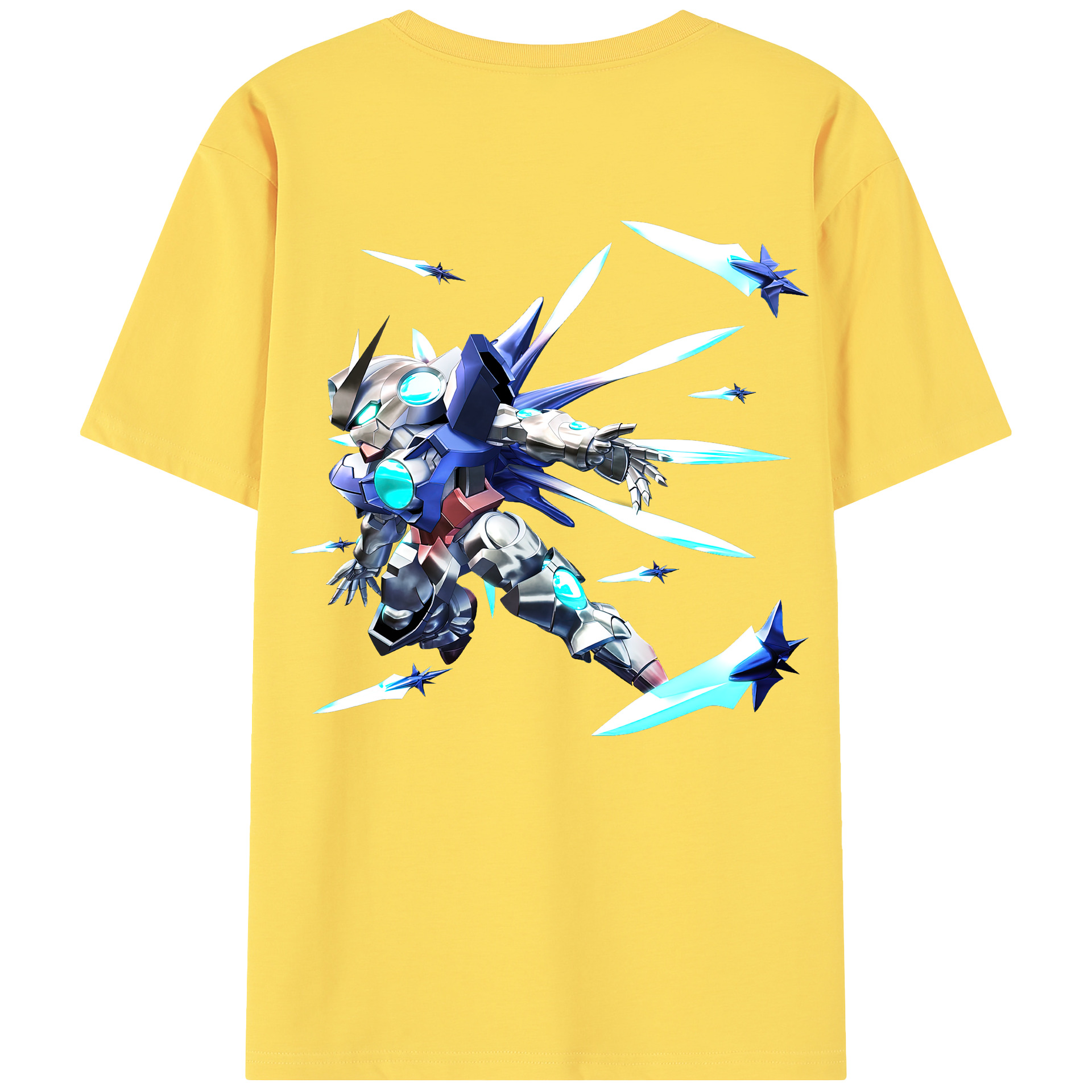 （画像用） 機動戦士ガンダム Mobile Suit Gundam 綿100％半袖Tシャツ（背面プリント）