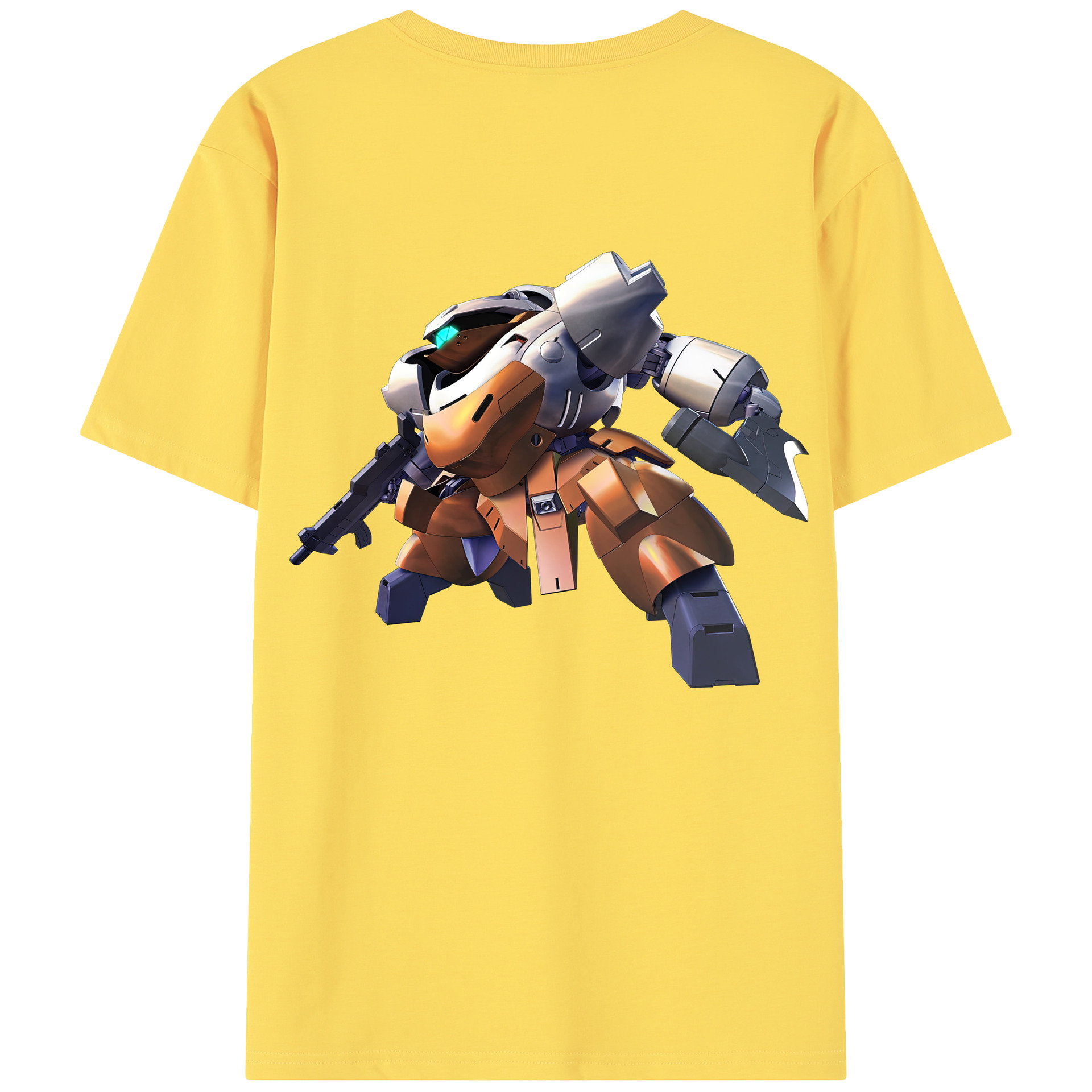 （画像用） 機動戦士ガンダム Mobile Suit Gundam 綿100％半袖Tシャツ（背面プリント）