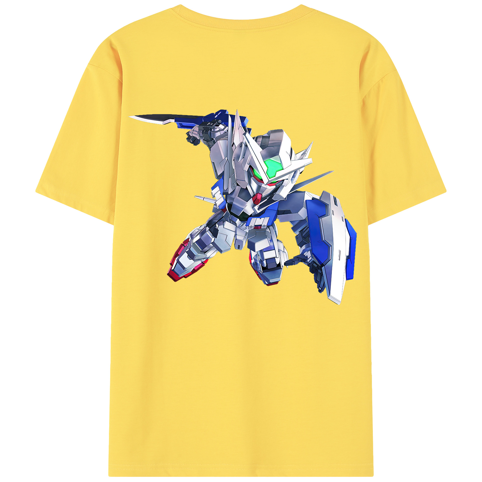 （画像用） 機動戦士ガンダム Mobile Suit Gundam 綿100％半袖Tシャツ（背面プリント）