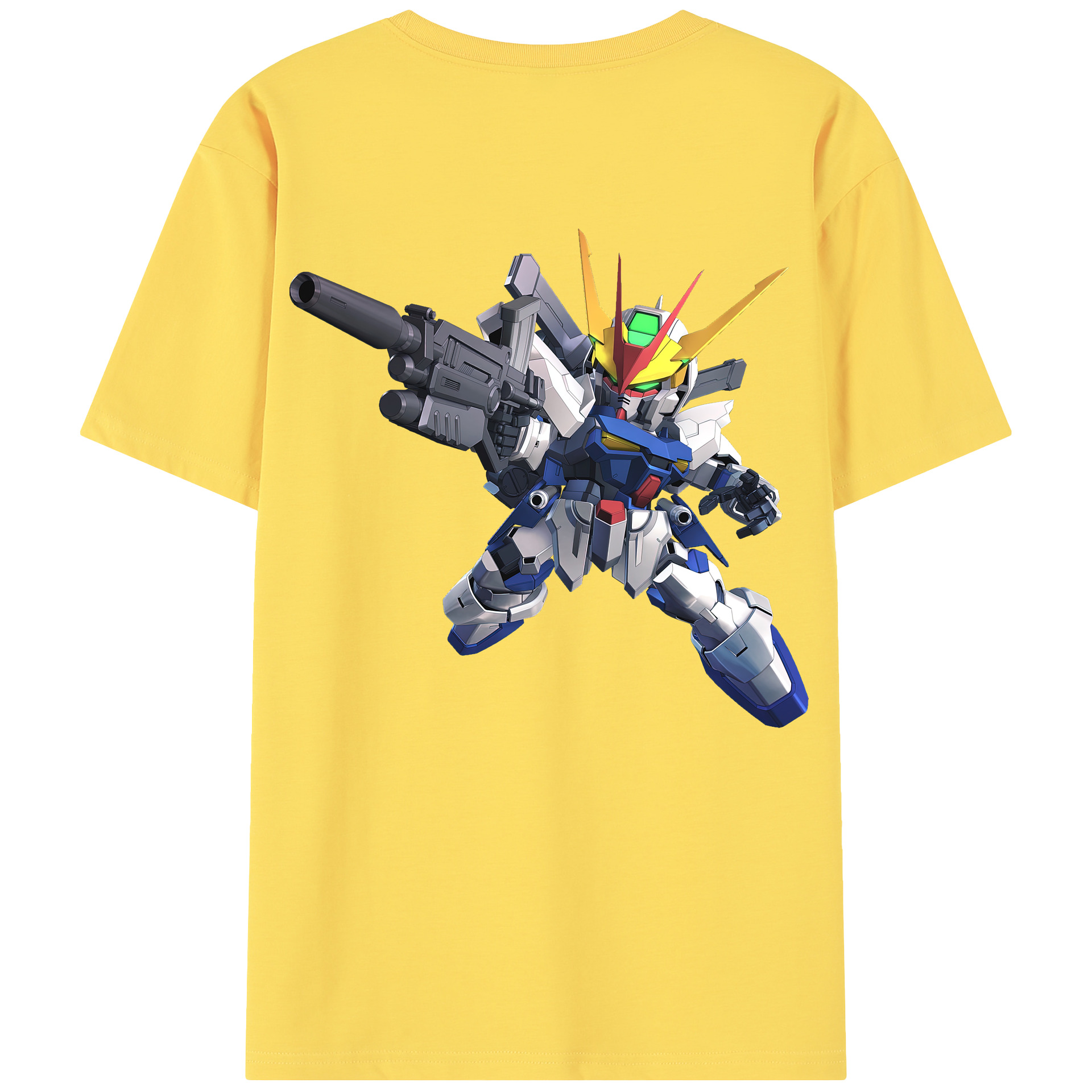 （画像用） 機動戦士ガンダム Mobile Suit Gundam 綿100％半袖Tシャツ（背面プリント）
