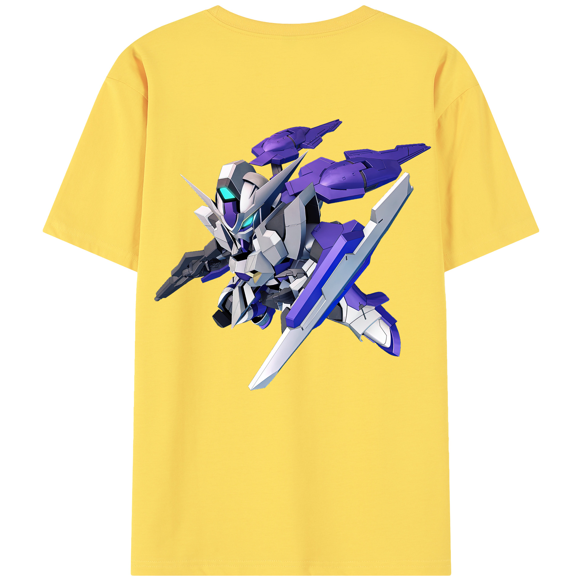 （画像用） 機動戦士ガンダム Mobile Suit Gundam 綿100％半袖Tシャツ（背面プリント）