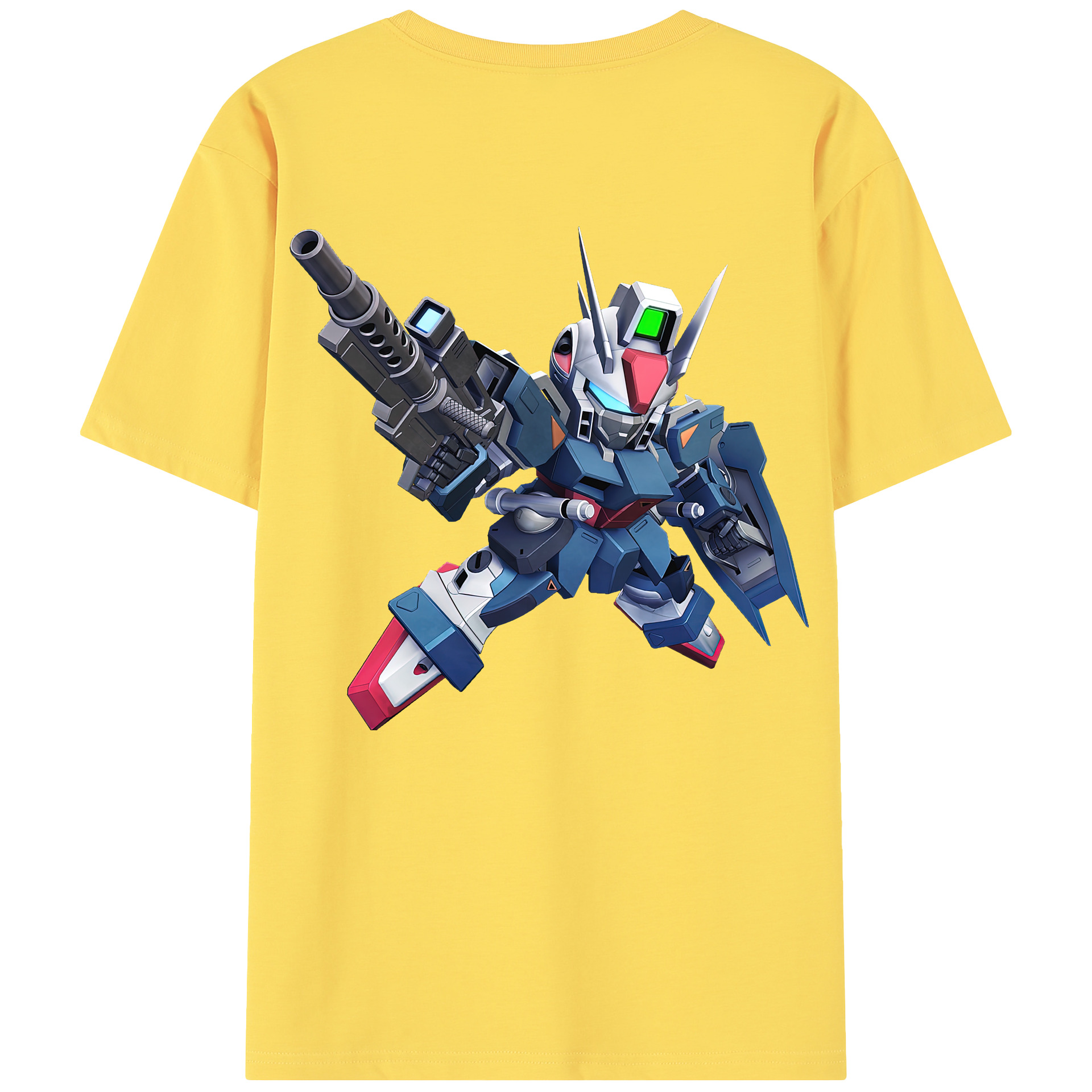 （画像用） 機動戦士ガンダム Mobile Suit Gundam 綿100％半袖Tシャツ（背面プリント）