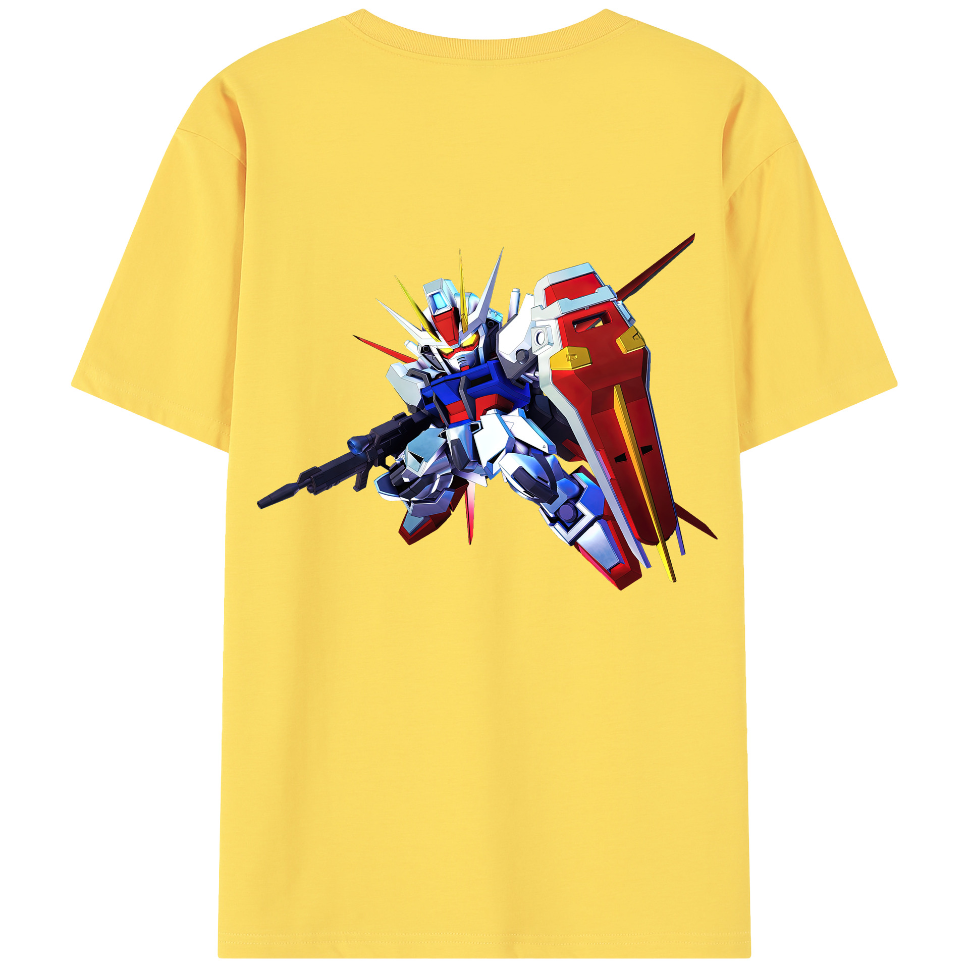 （画像用） 機動戦士ガンダム Mobile Suit Gundam 綿100％半袖Tシャツ（背面プリント）
