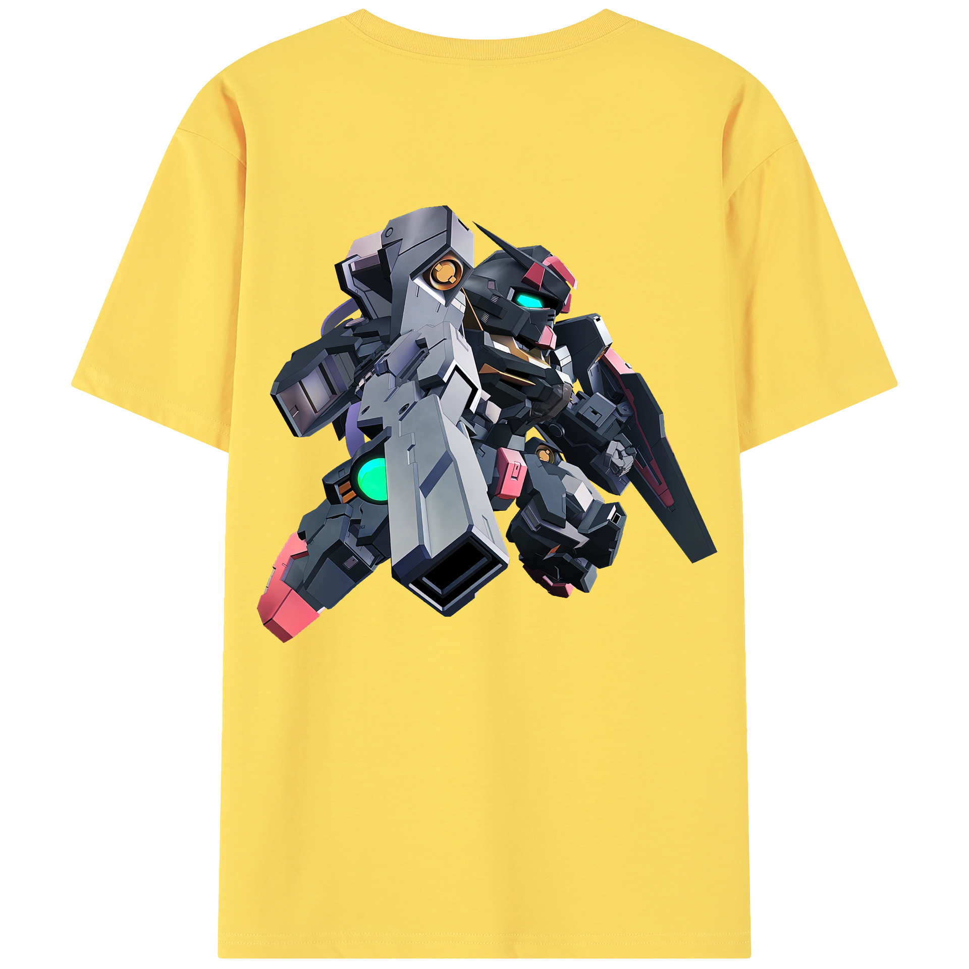 （画像用） 機動戦士ガンダム Mobile Suit Gundam 綿100％半袖Tシャツ（背面プリント）