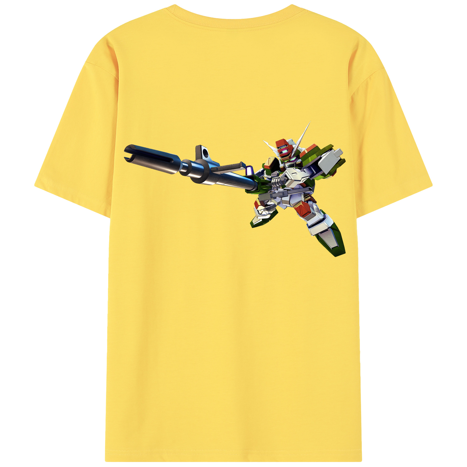 （画像用） 機動戦士ガンダム Mobile Suit Gundam 綿100％半袖Tシャツ（背面プリント）