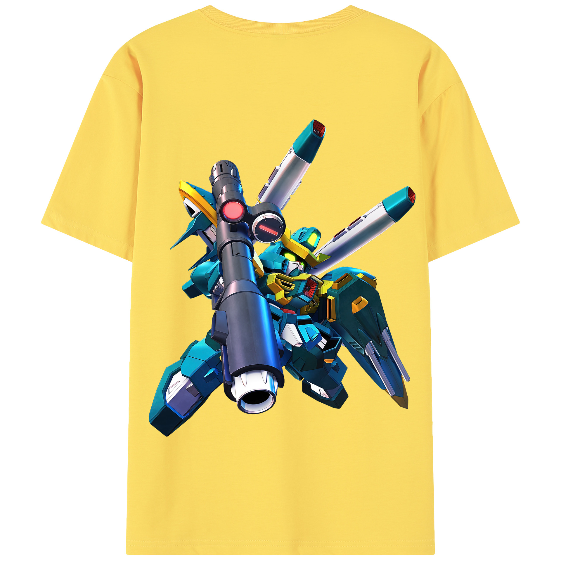 （画像用） 機動戦士ガンダム Mobile Suit Gundam 綿100％半袖Tシャツ（背面プリント）