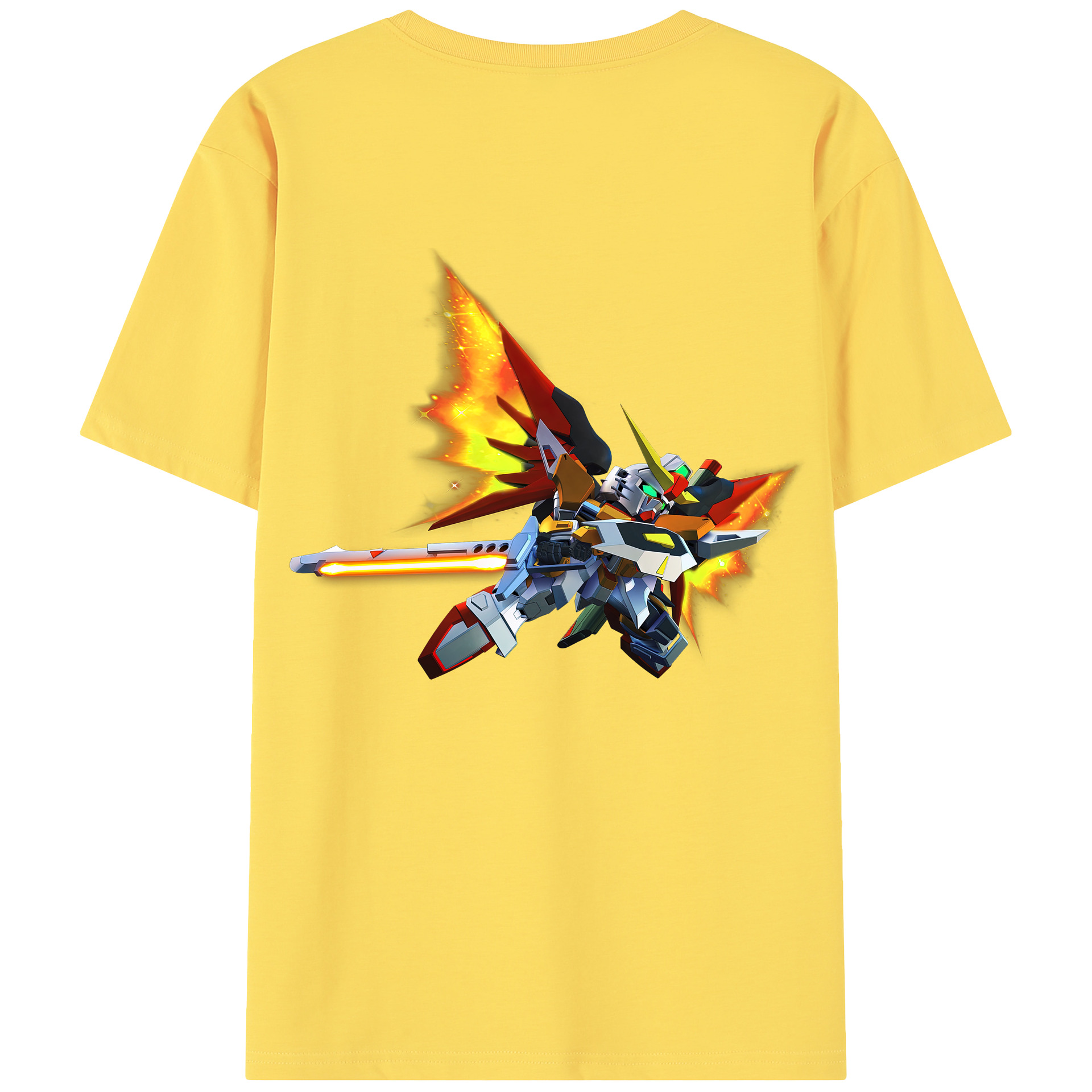 （画像用） 機動戦士ガンダム Mobile Suit Gundam 綿100％半袖Tシャツ（背面プリント）