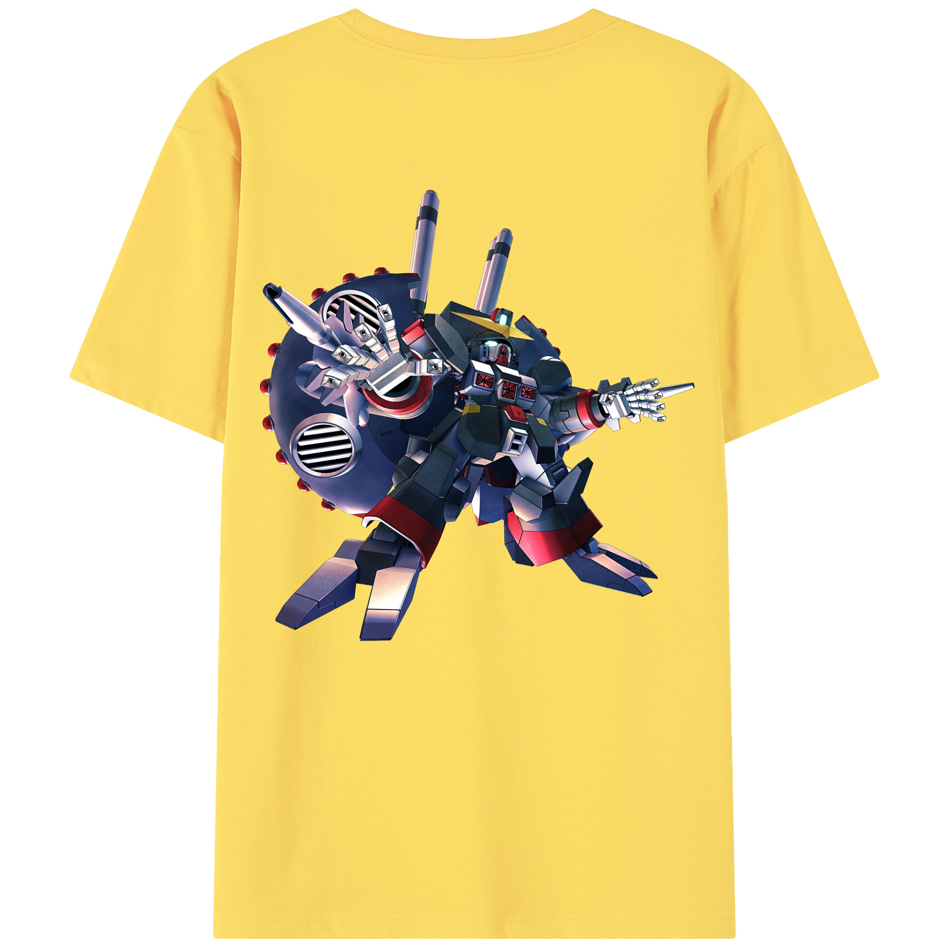 （画像用） 機動戦士ガンダム Mobile Suit Gundam 綿100％半袖Tシャツ（背面プリント）