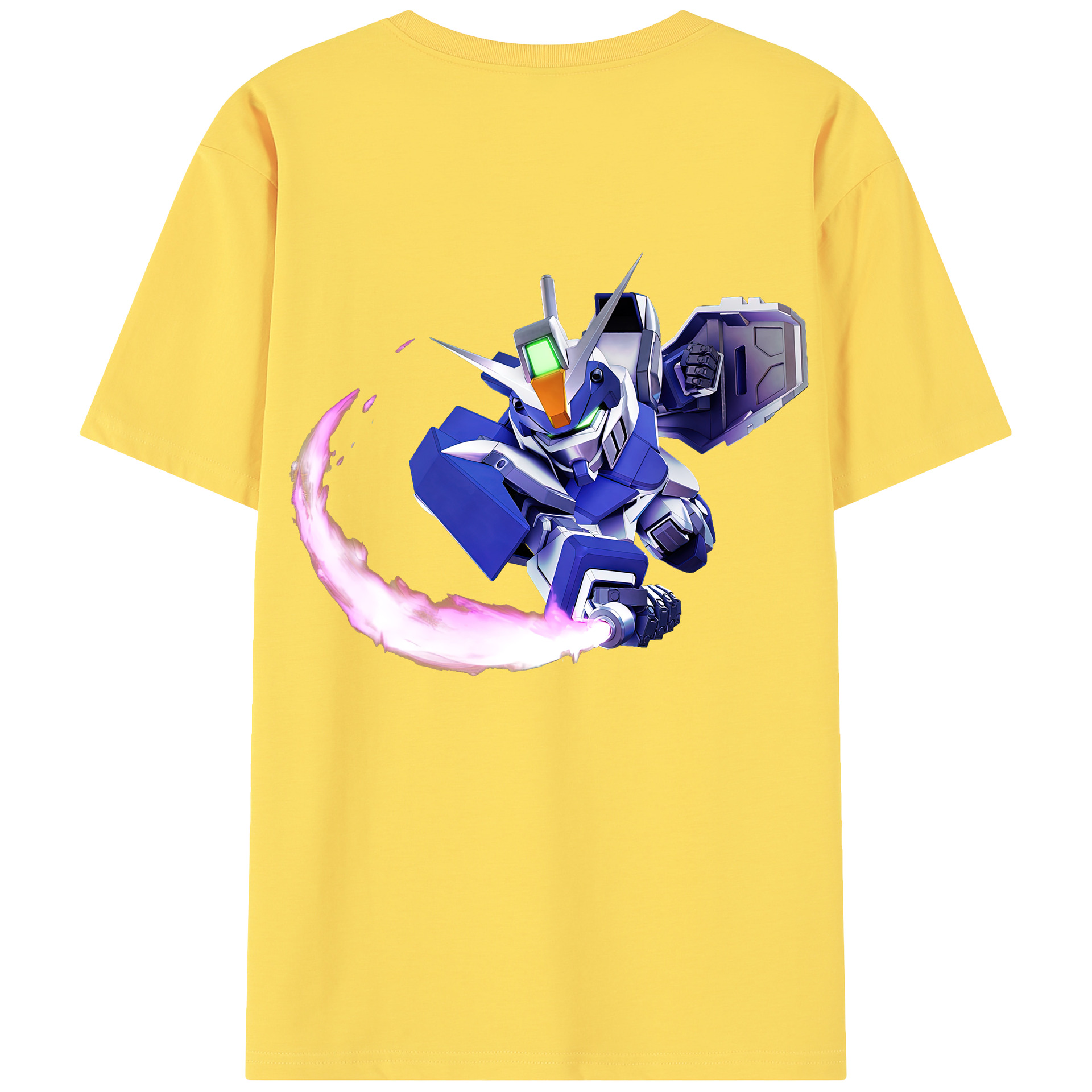 （画像用） 機動戦士ガンダム Mobile Suit Gundam 綿100％半袖Tシャツ（背面プリント）
