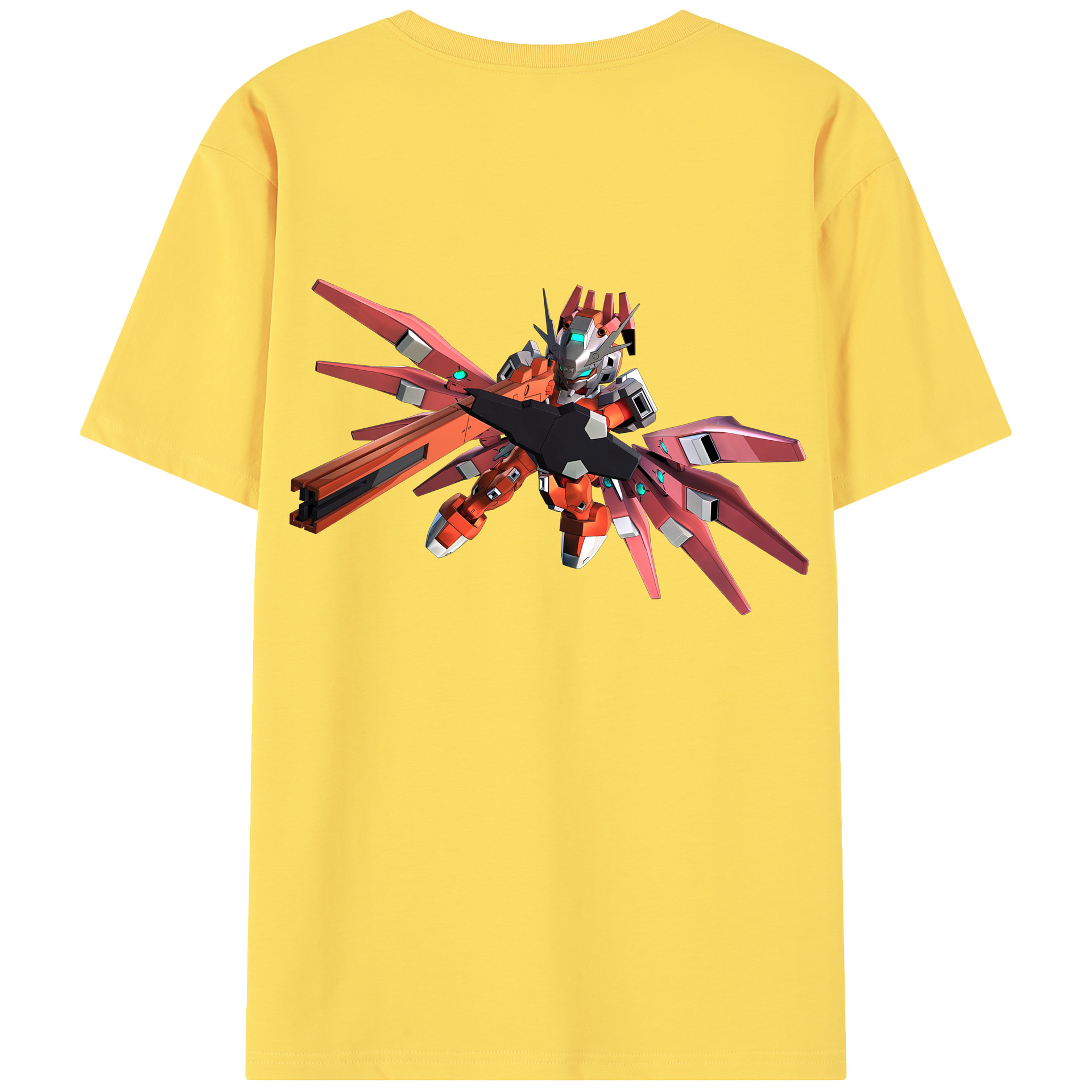 （画像用） 機動戦士ガンダム Mobile Suit Gundam 綿100％半袖Tシャツ（背面プリント）
