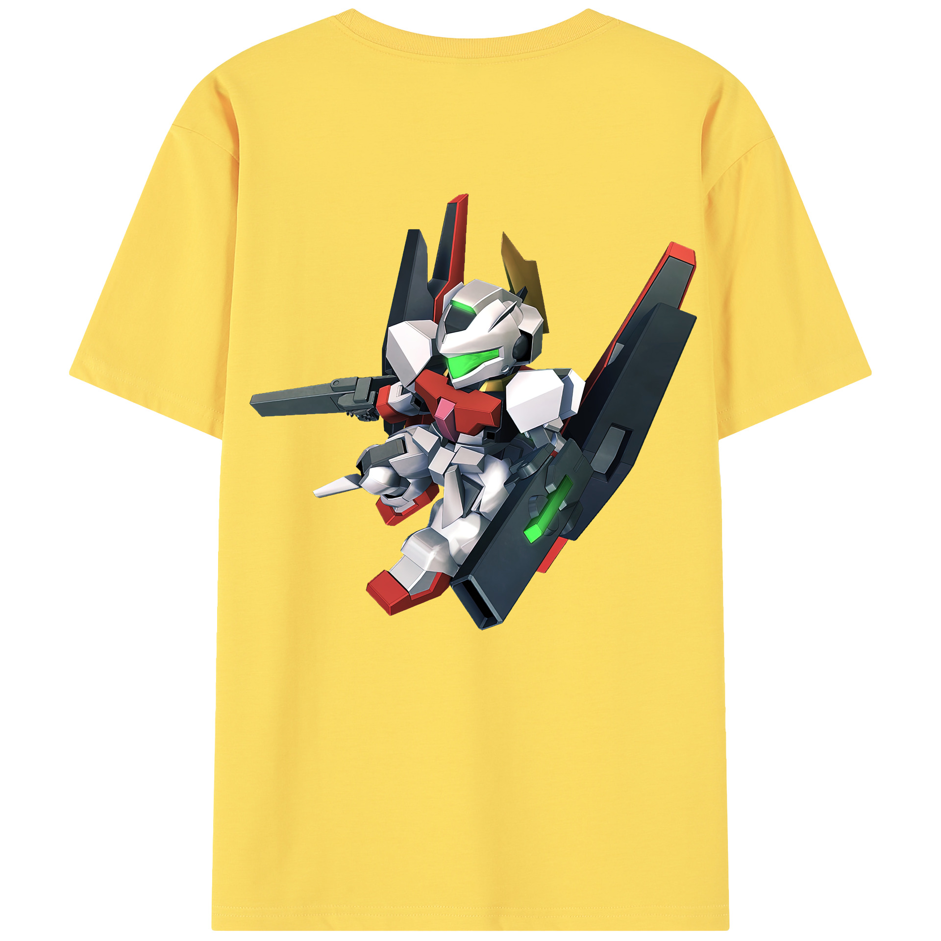 （画像用） 機動戦士ガンダム Mobile Suit Gundam 綿100％半袖Tシャツ（背面プリント）