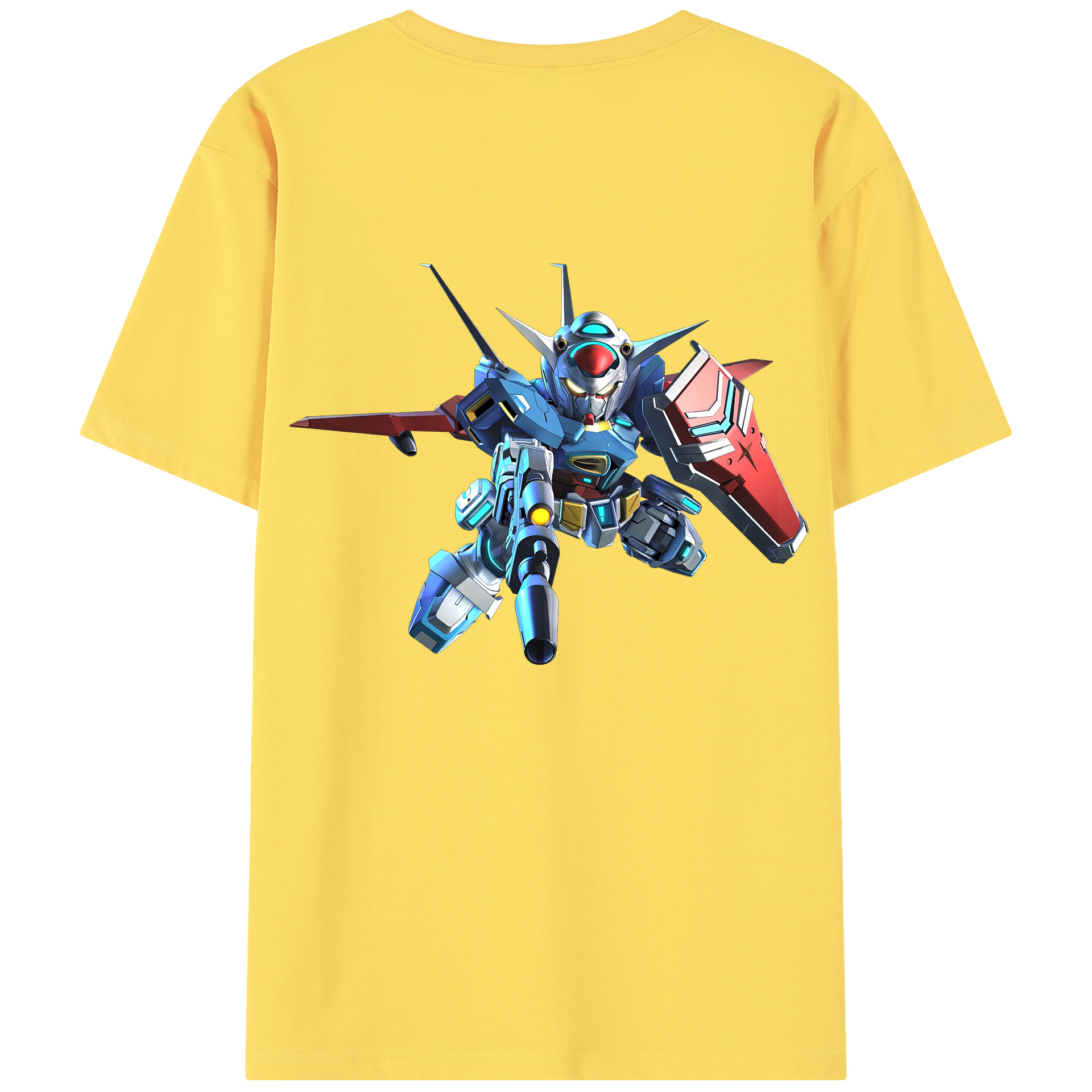 （画像用） 機動戦士ガンダム Mobile Suit Gundam 綿100％半袖Tシャツ（背面プリント）