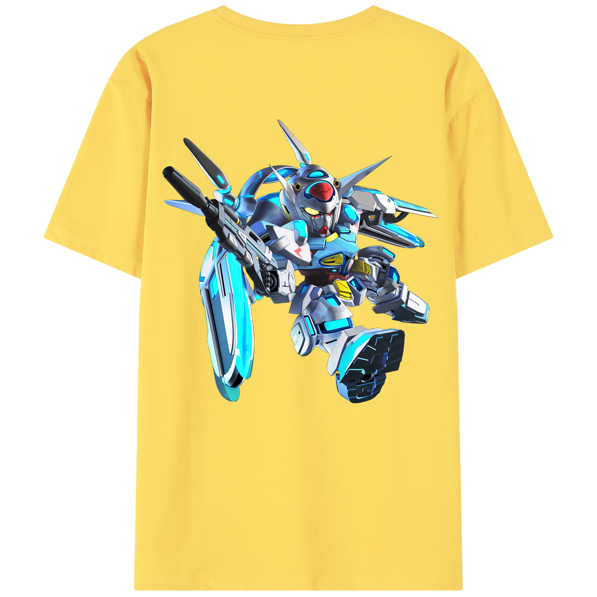 （画像用） 機動戦士ガンダム Mobile Suit Gundam 綿100％半袖Tシャツ（背面プリント）
