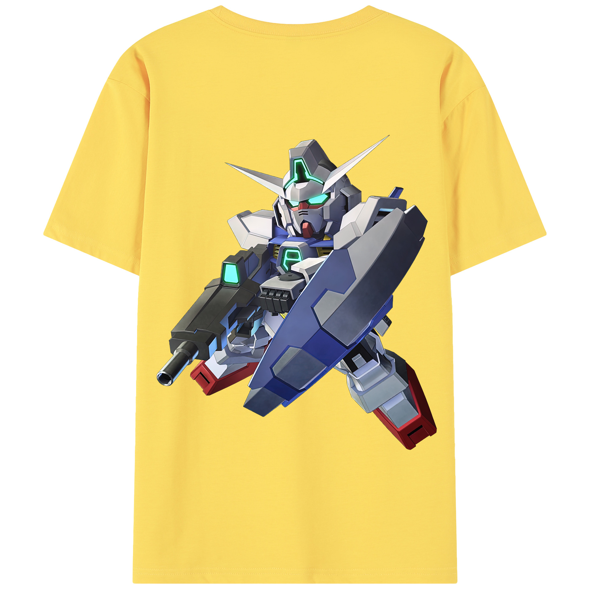 （画像用） 機動戦士ガンダム Mobile Suit Gundam 綿100％半袖Tシャツ（背面プリント）