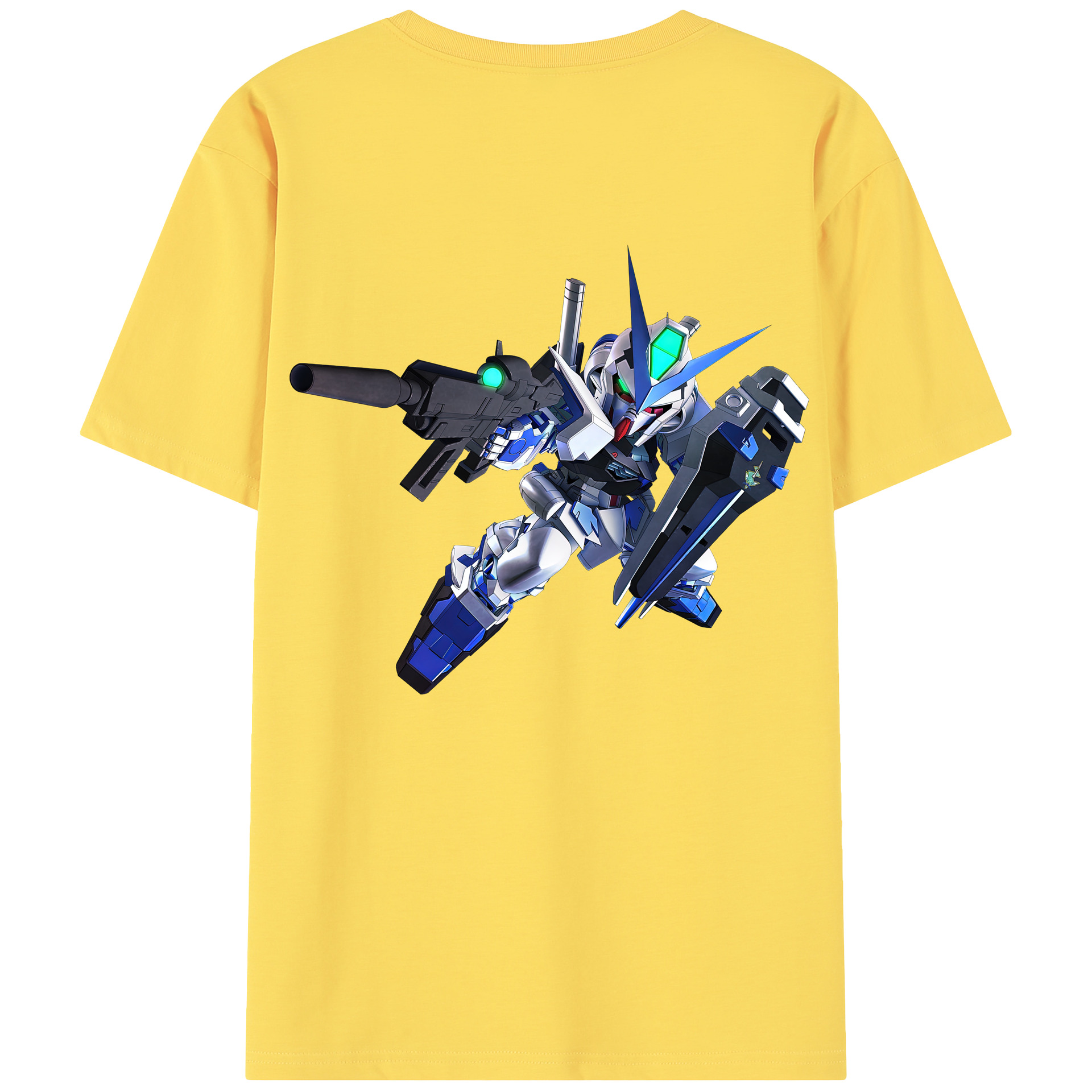 （画像用） 機動戦士ガンダム Mobile Suit Gundam 綿100％半袖Tシャツ（背面プリント）