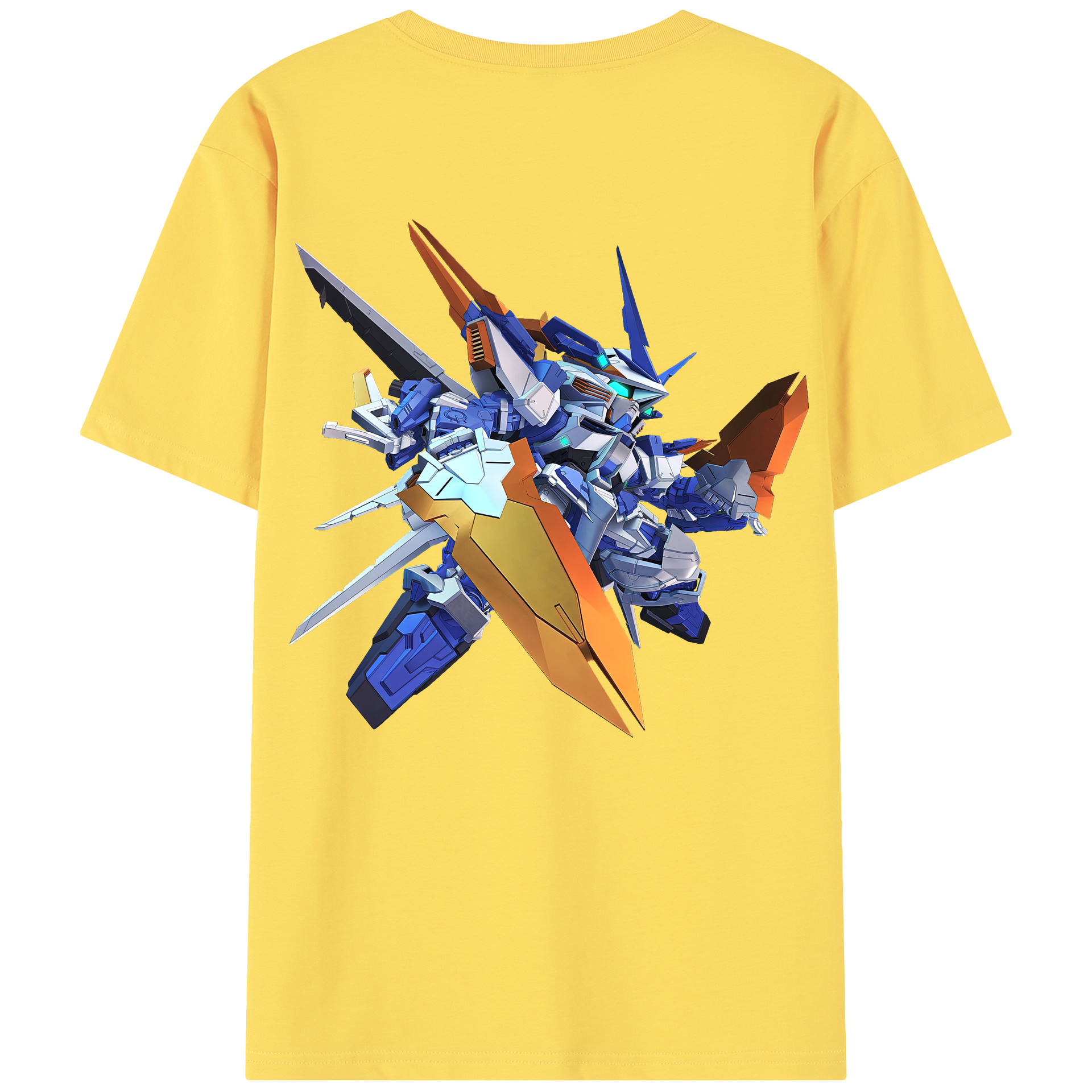 （画像用） 機動戦士ガンダム Mobile Suit Gundam 綿100％半袖Tシャツ（背面プリント）