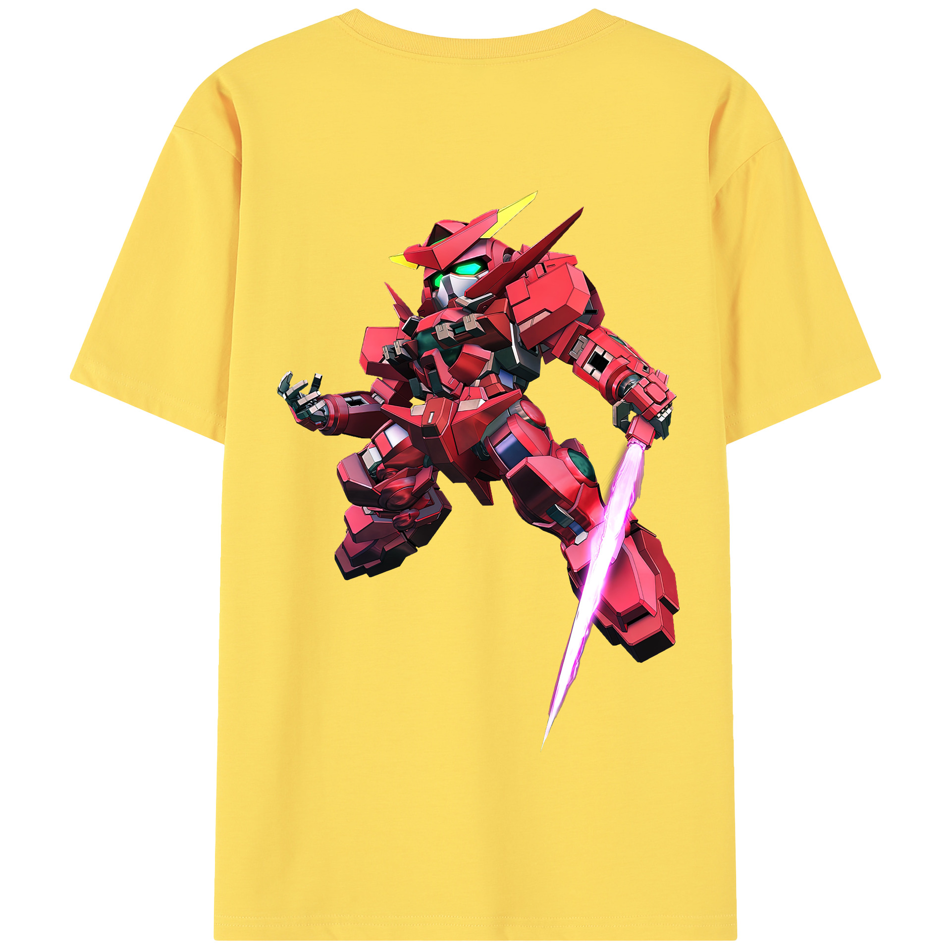 （画像用） 機動戦士ガンダム Mobile Suit Gundam 綿100％半袖Tシャツ（背面プリント）