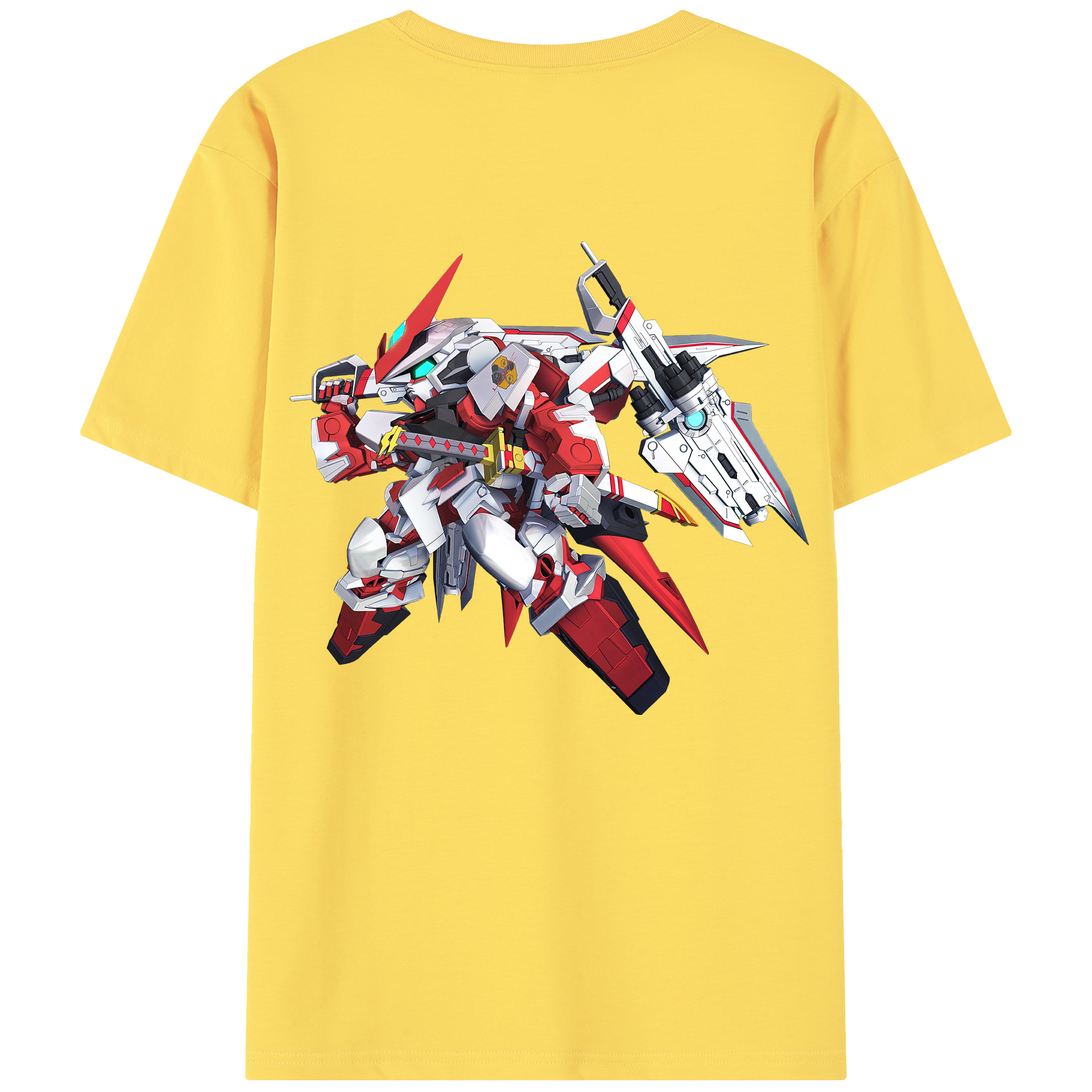 （画像用） 機動戦士ガンダム Mobile Suit Gundam 綿100％半袖Tシャツ（背面プリント）