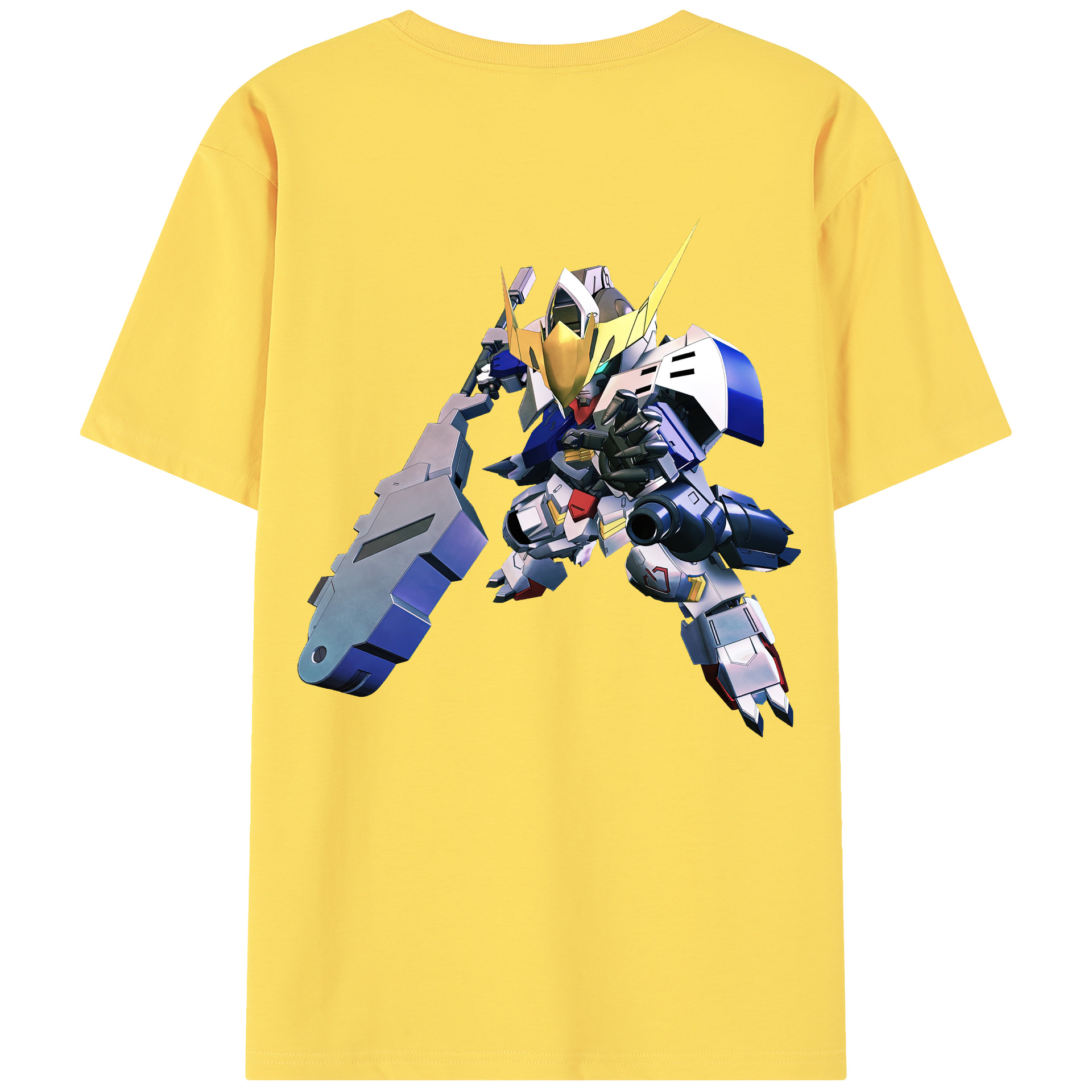（画像用） 機動戦士ガンダム Mobile Suit Gundam 綿100％半袖Tシャツ（背面プリント）