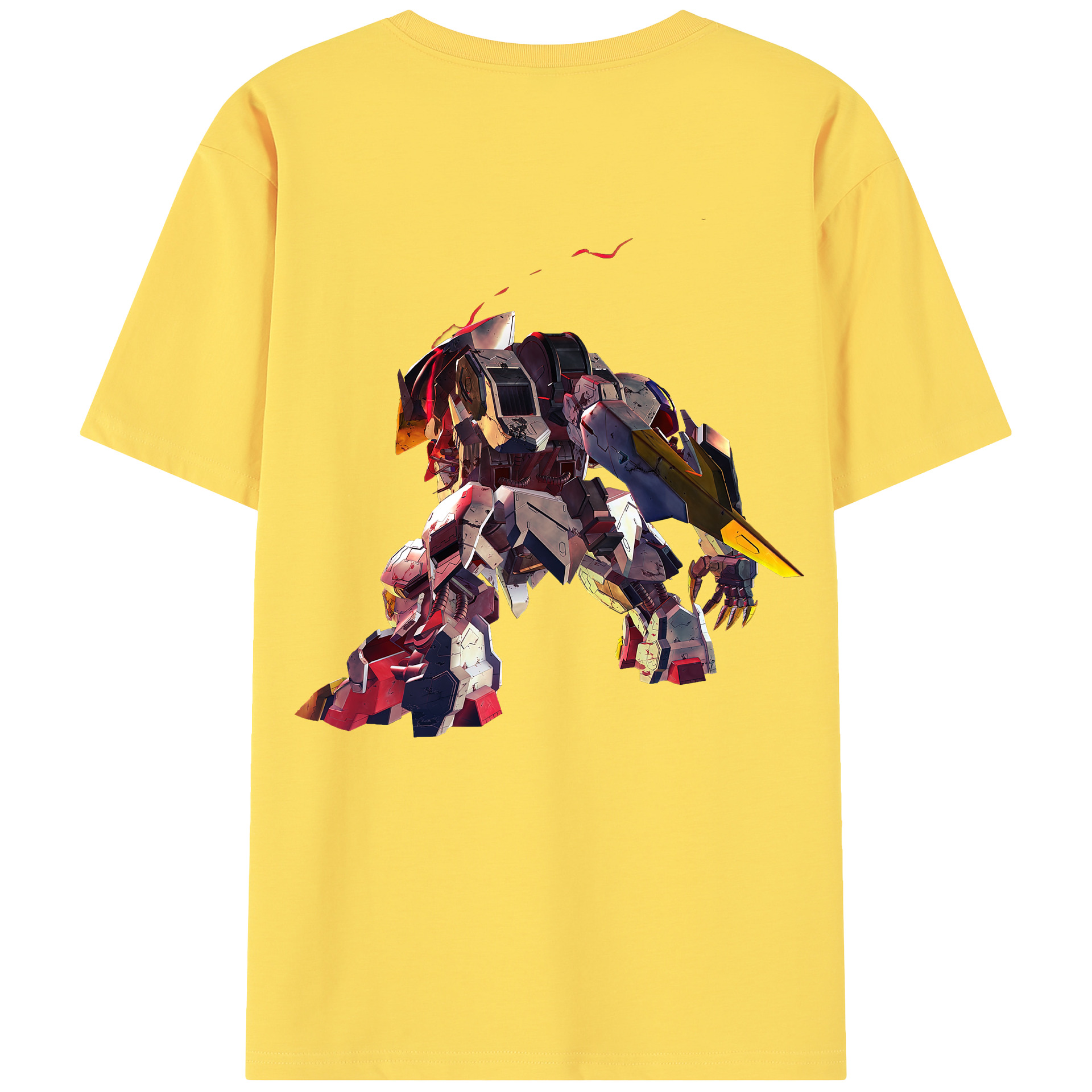 （画像用） 機動戦士ガンダム Mobile Suit Gundam 綿100％半袖Tシャツ（背面プリント）