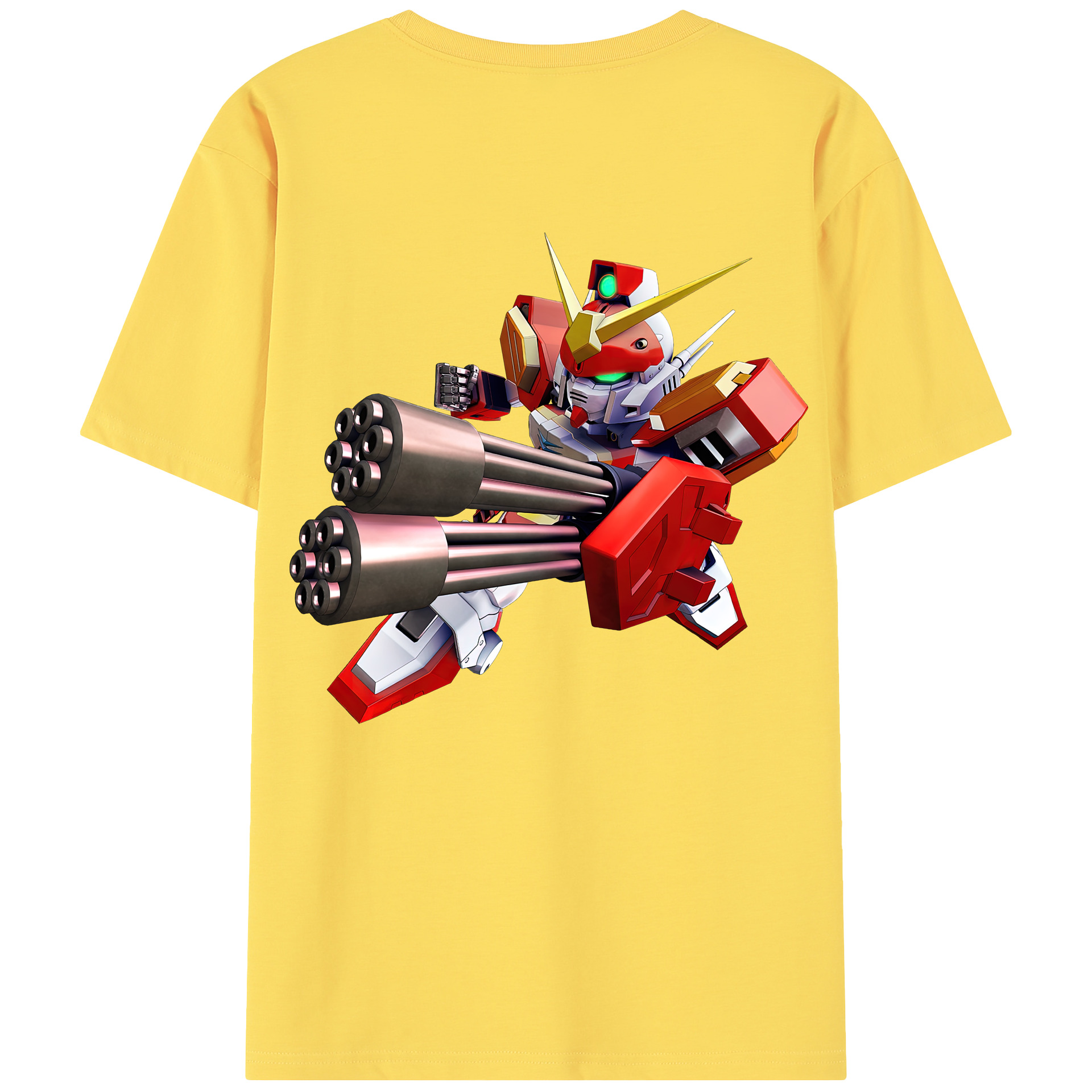 （画像用） 機動戦士ガンダム Mobile Suit Gundam 綿100％半袖Tシャツ（背面プリント）