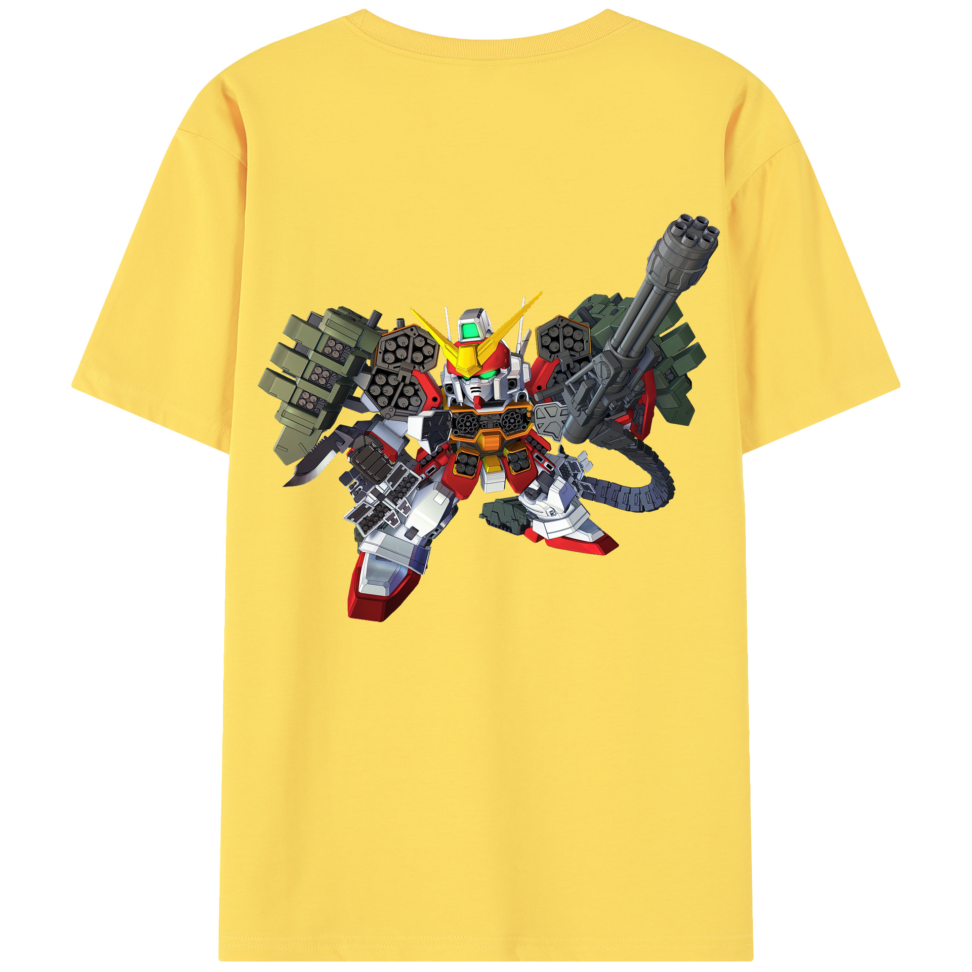 （画像用） 機動戦士ガンダム Mobile Suit Gundam 綿100％半袖Tシャツ（背面プリント）