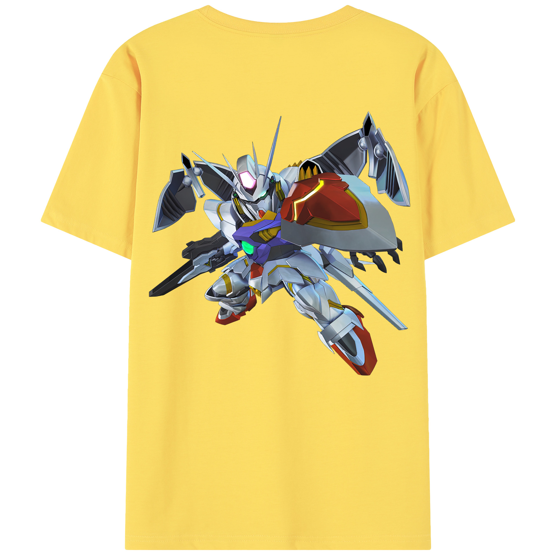 （画像用） 機動戦士ガンダム Mobile Suit Gundam 綿100％半袖Tシャツ（背面プリント）