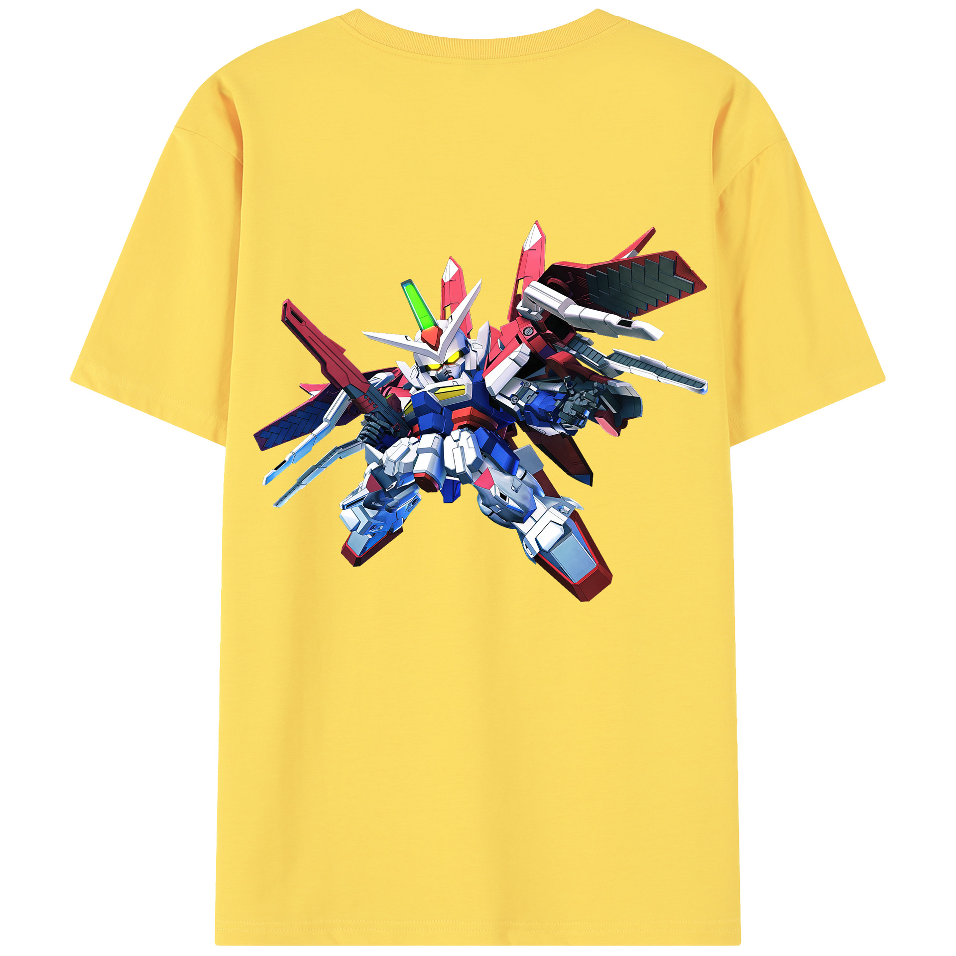 （画像用） 機動戦士ガンダム Mobile Suit Gundam 綿100％半袖Tシャツ（背面プリント）