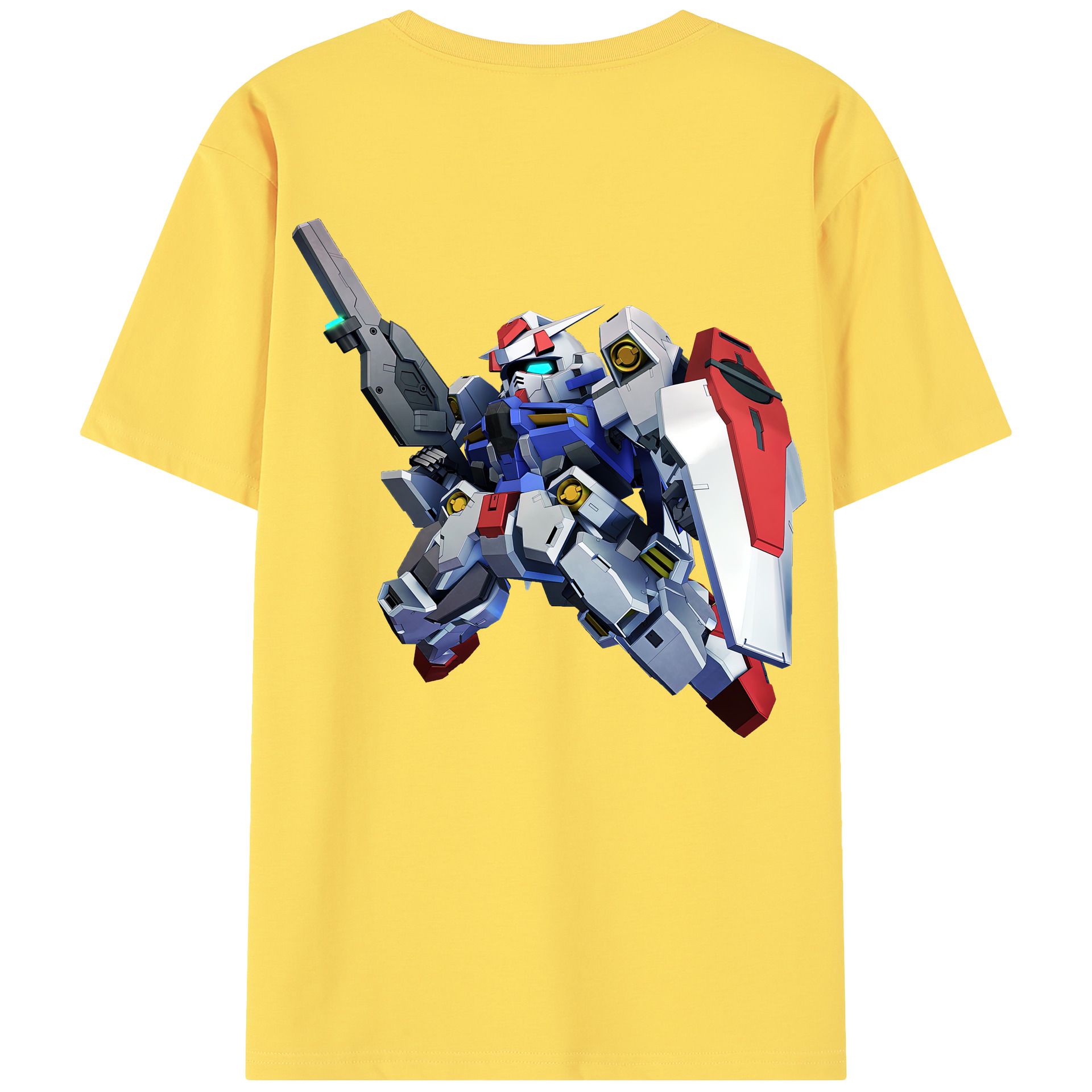 （画像用） 機動戦士ガンダム Mobile Suit Gundam 綿100％半袖Tシャツ（背面プリント）
