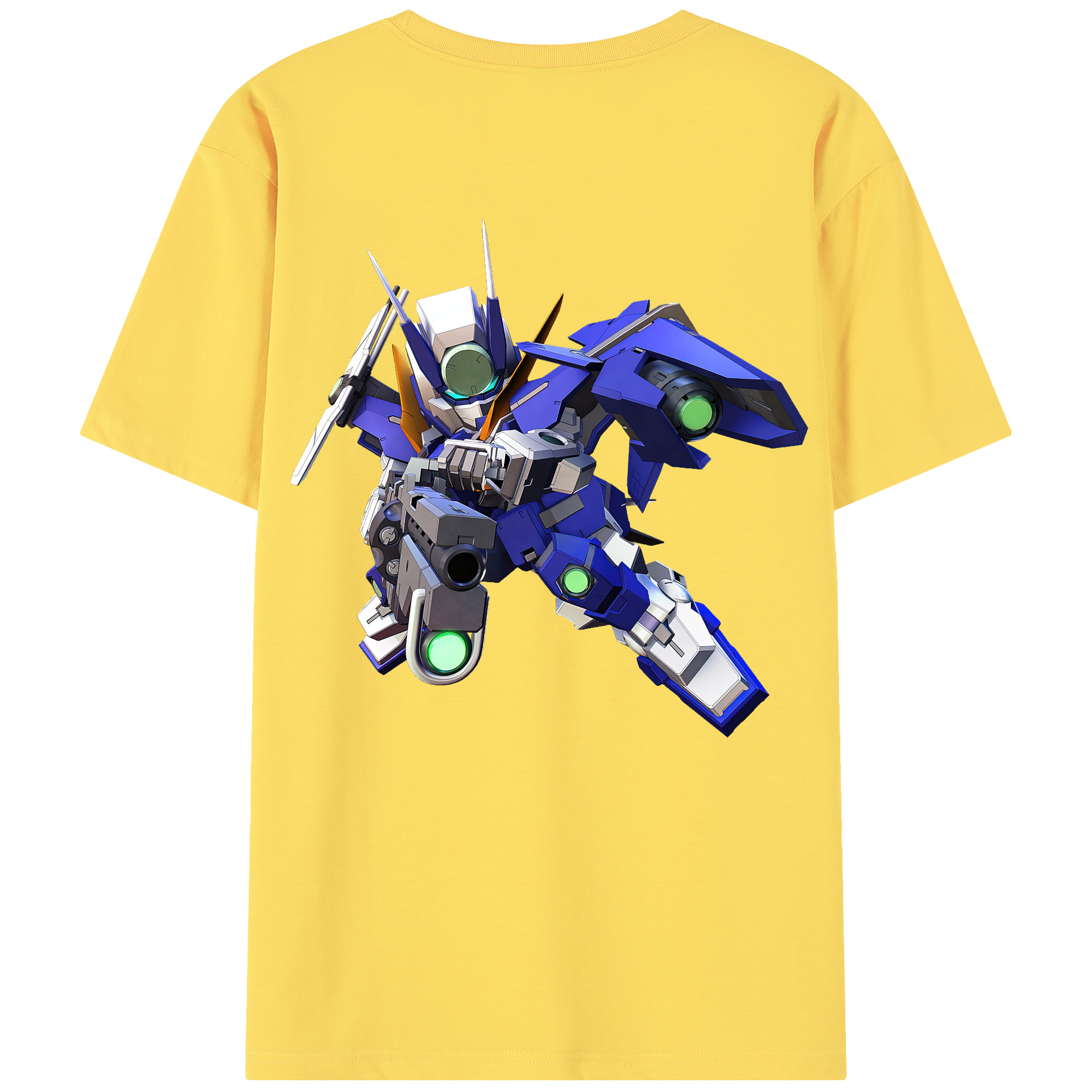 （画像用） 機動戦士ガンダム Mobile Suit Gundam 綿100％半袖Tシャツ（背面プリント）