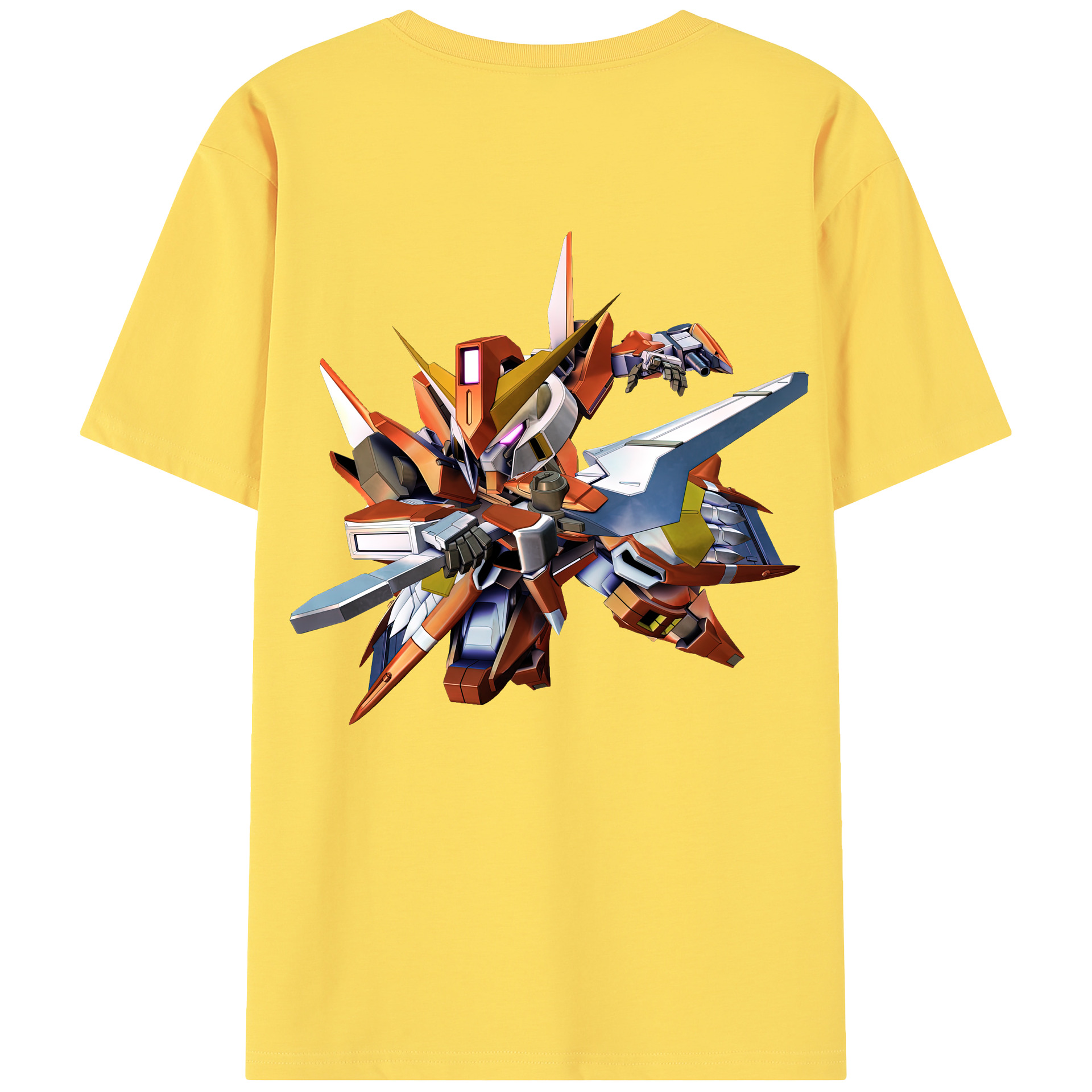 （画像用） 機動戦士ガンダム Mobile Suit Gundam 綿100％半袖Tシャツ（背面プリント）