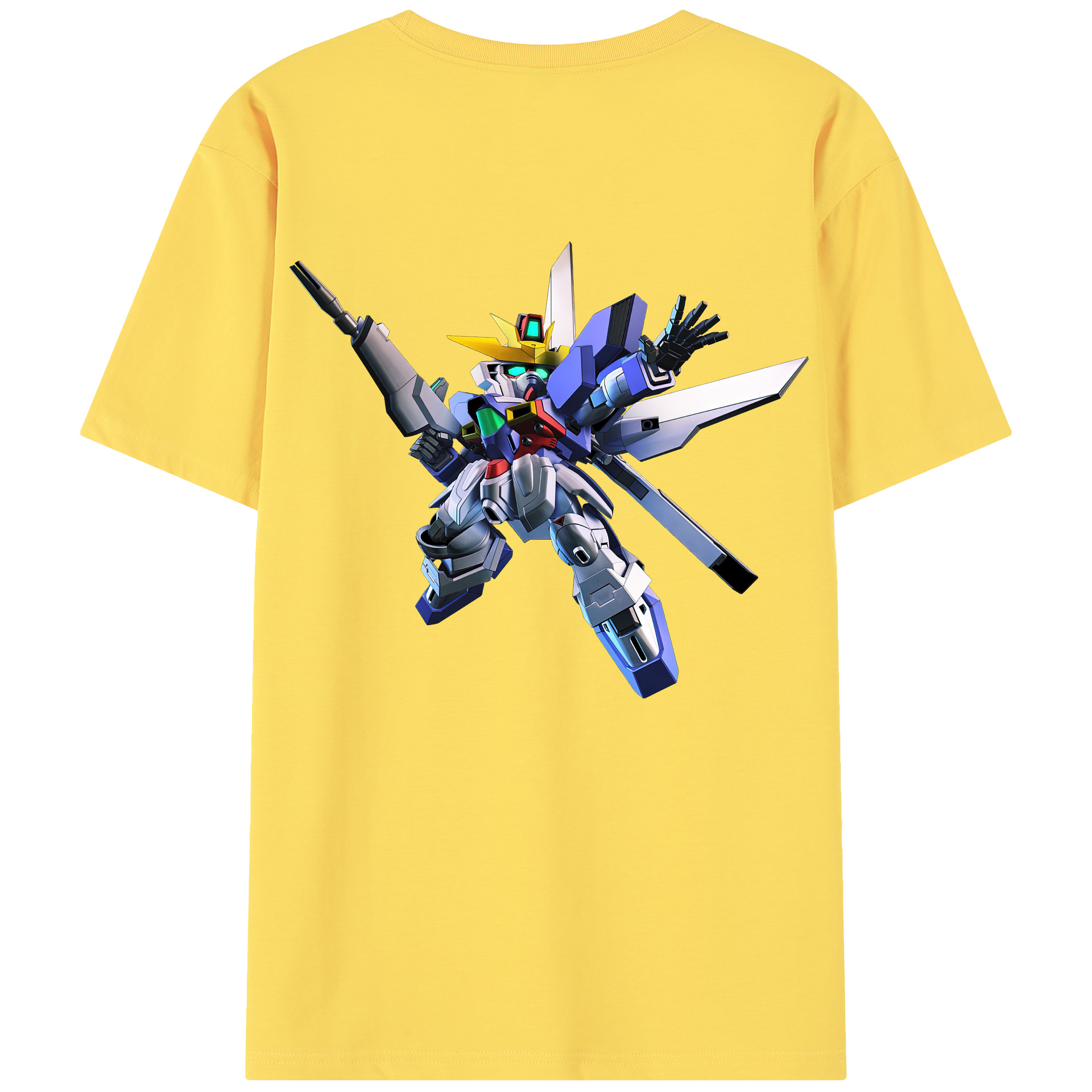 （画像用） 機動戦士ガンダム Mobile Suit Gundam 綿100％半袖Tシャツ（背面プリント）