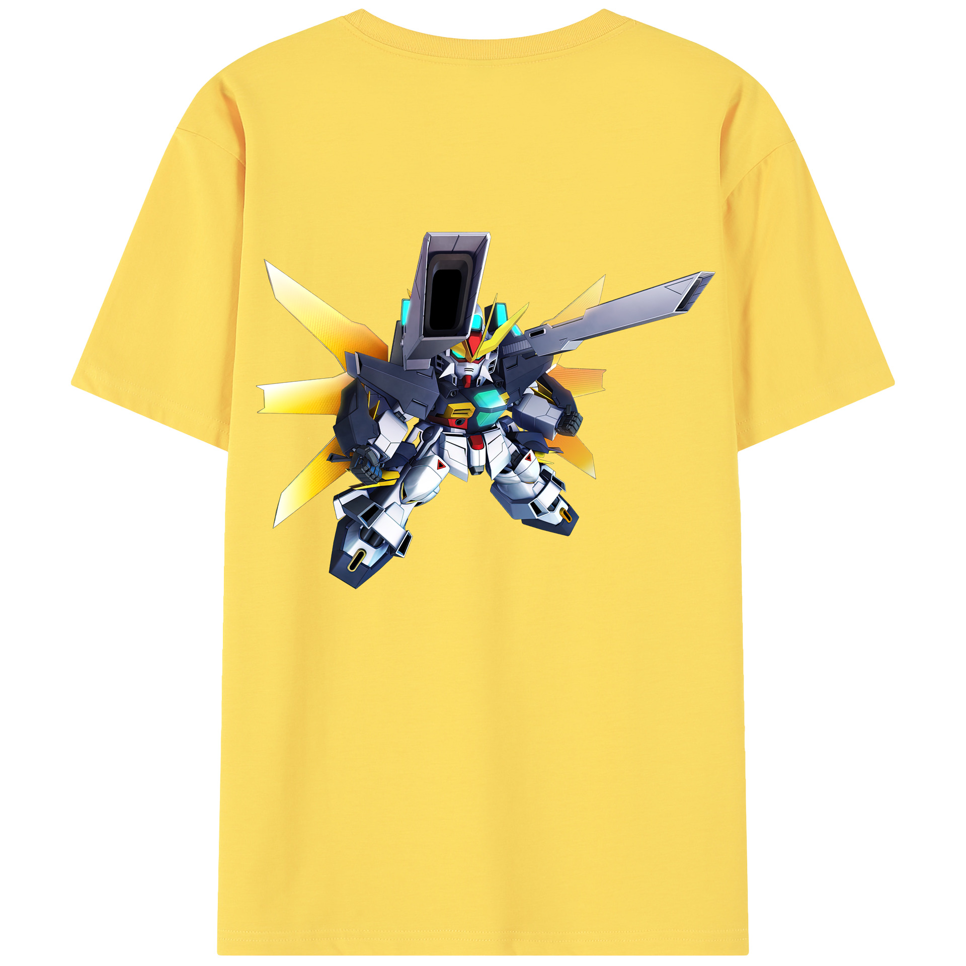 （画像用） 機動戦士ガンダム Mobile Suit Gundam 綿100％半袖Tシャツ（背面プリント）