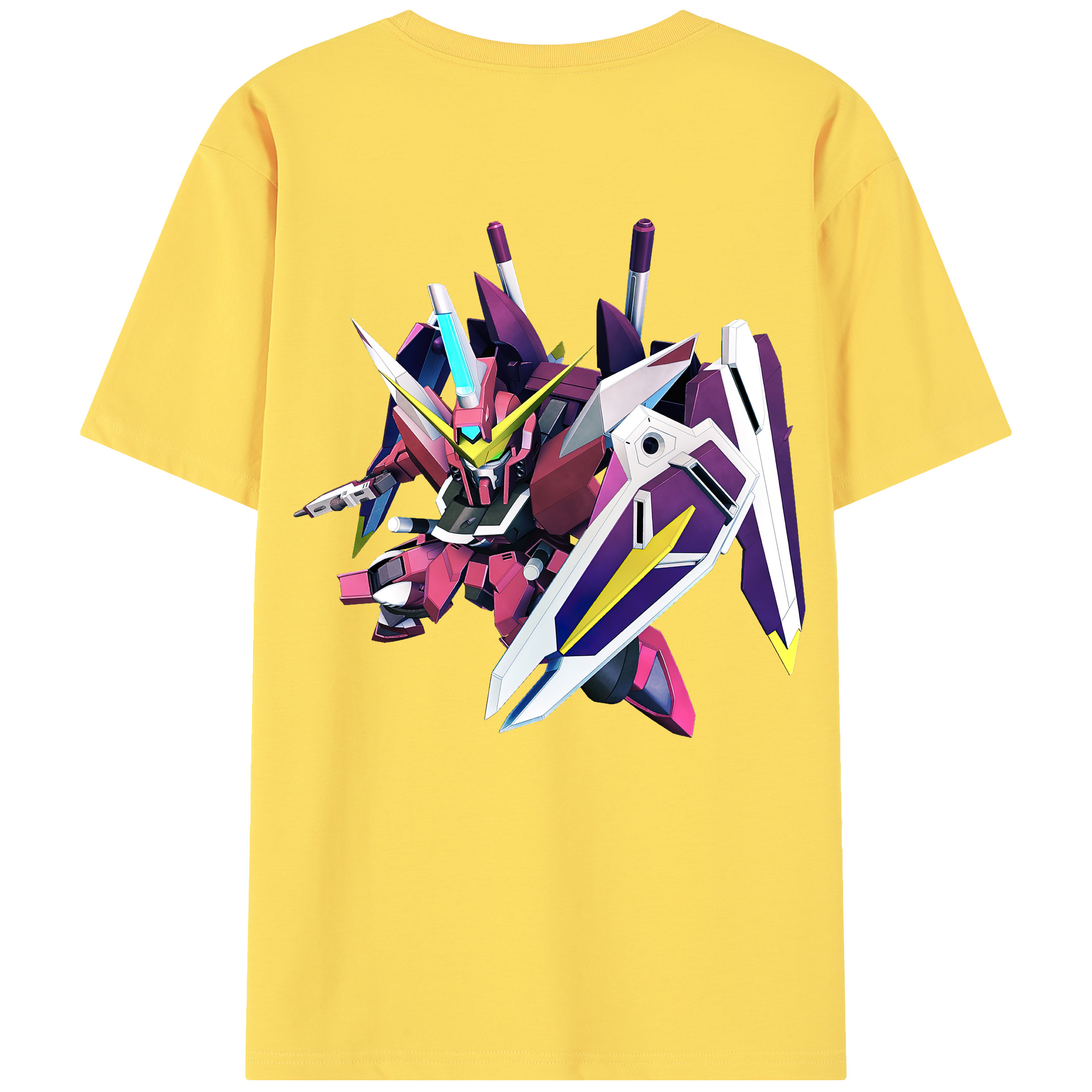 （画像用） 機動戦士ガンダム Mobile Suit Gundam 綿100％半袖Tシャツ（背面プリント）