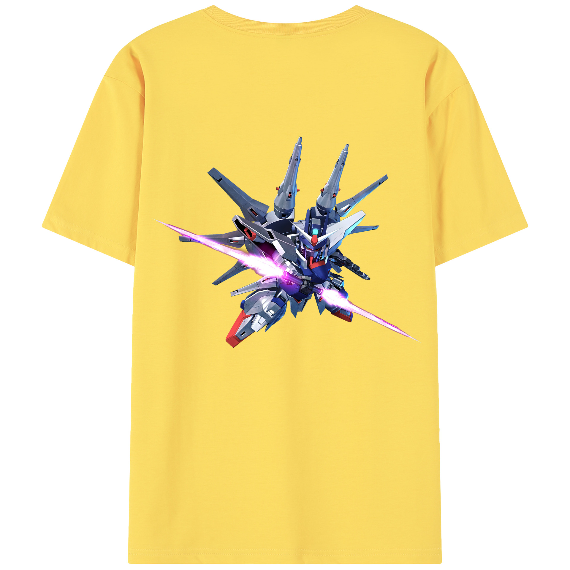 （画像用） 機動戦士ガンダム Mobile Suit Gundam 綿100％半袖Tシャツ（背面プリント）