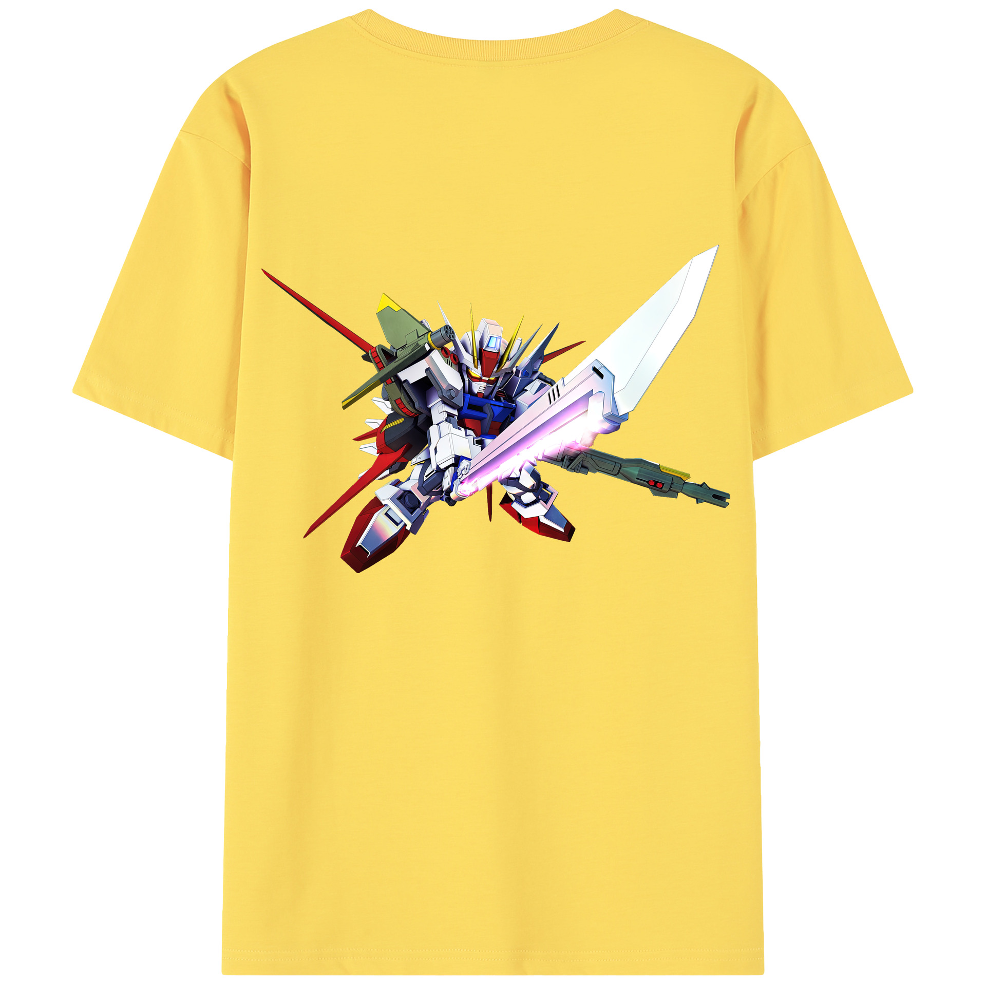 （画像用） 機動戦士ガンダム Mobile Suit Gundam 綿100％半袖Tシャツ（背面プリント）