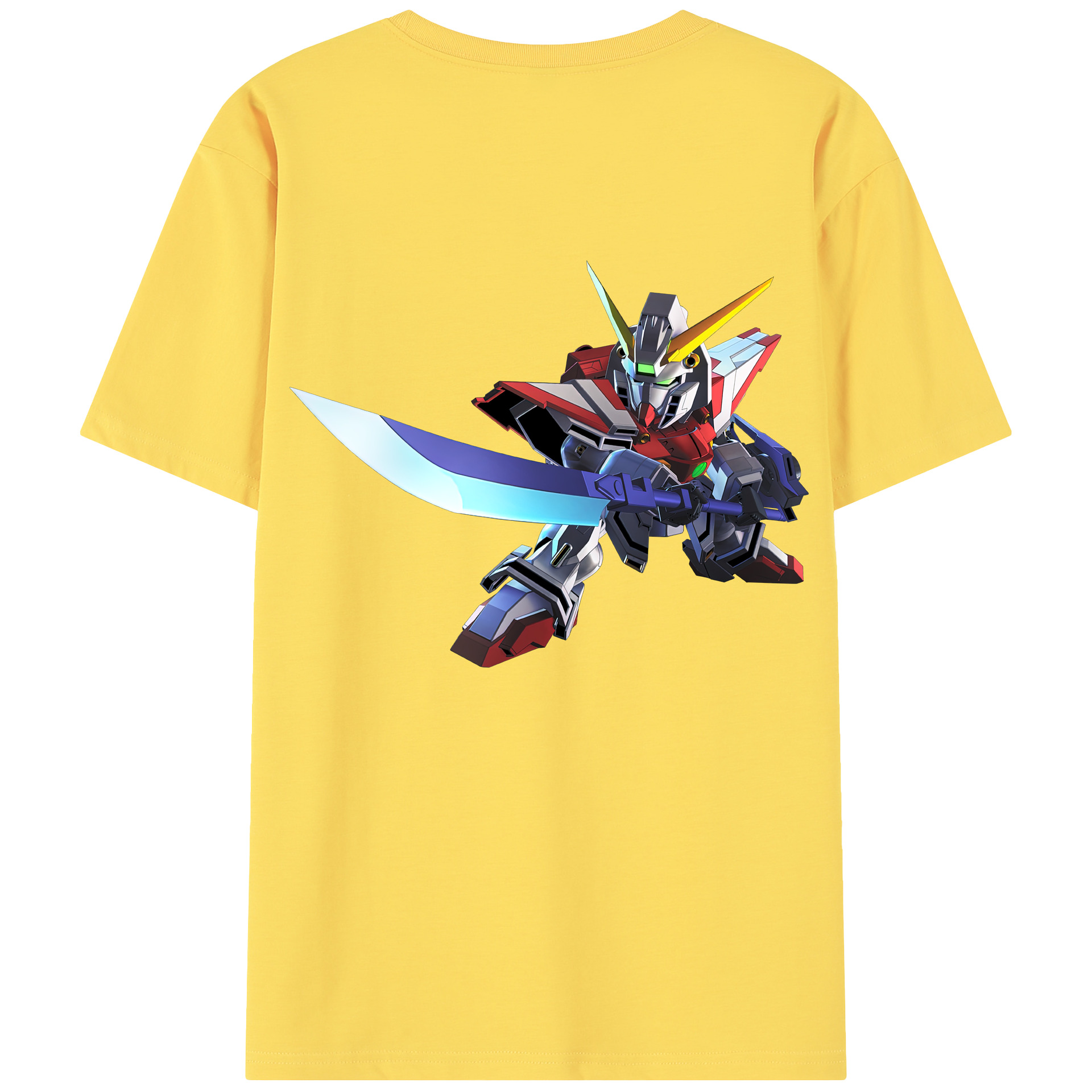 （画像用） 機動戦士ガンダム Mobile Suit Gundam 綿100％半袖Tシャツ（背面プリント）