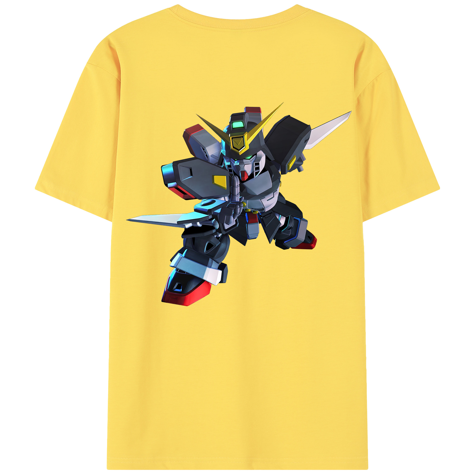 （画像用） 機動戦士ガンダム Mobile Suit Gundam 綿100％半袖Tシャツ（背面プリント）