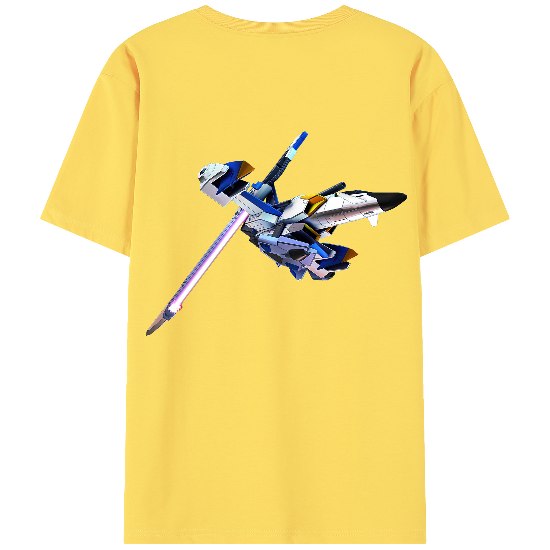 （画像用） 機動戦士ガンダム Mobile Suit Gundam 綿100％半袖Tシャツ（背面プリント）