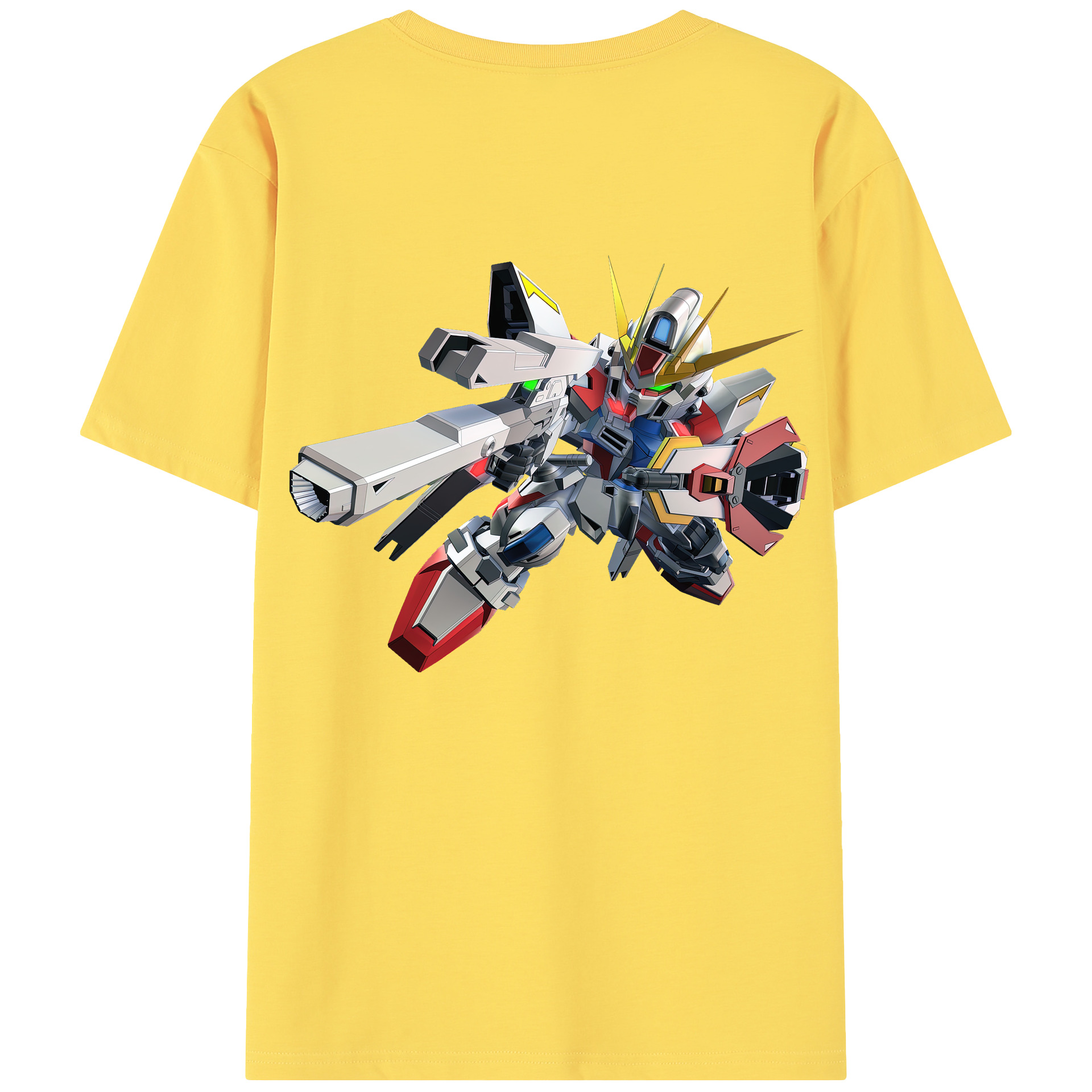 （画像用） 機動戦士ガンダム Mobile Suit Gundam 綿100％半袖Tシャツ（背面プリント）