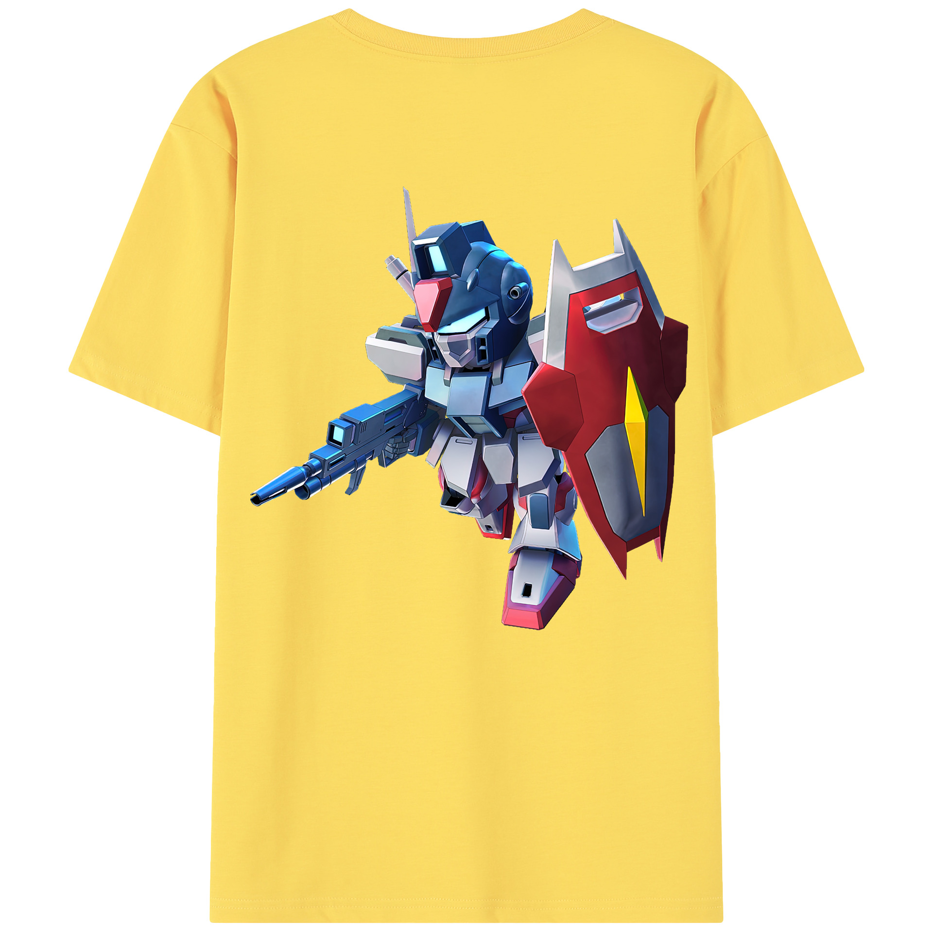 （画像用） 機動戦士ガンダム Mobile Suit Gundam 綿100％半袖Tシャツ（背面プリント）