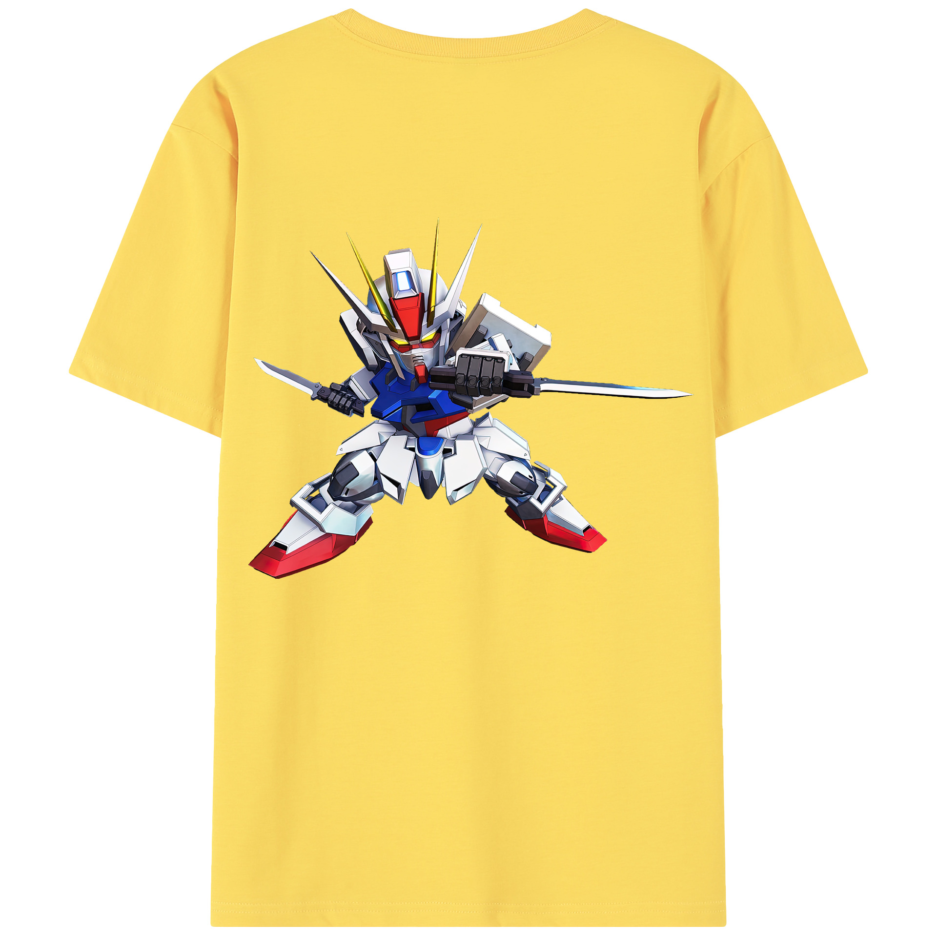 （画像用） 機動戦士ガンダム Mobile Suit Gundam 綿100％半袖Tシャツ（背面プリント）
