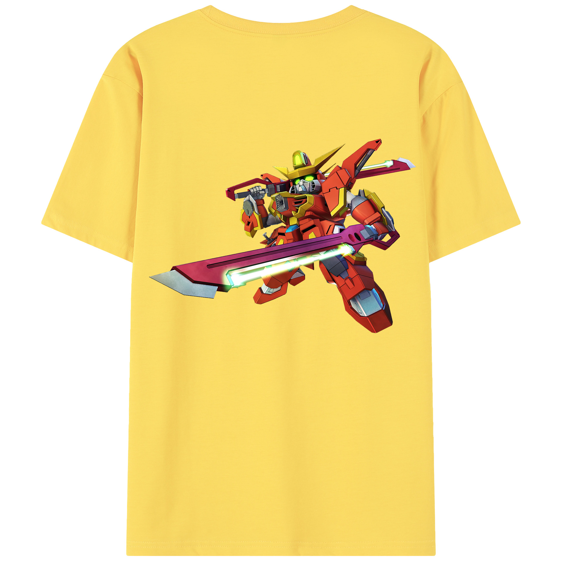 （画像用） 機動戦士ガンダム Mobile Suit Gundam 綿100％半袖Tシャツ（背面プリント）