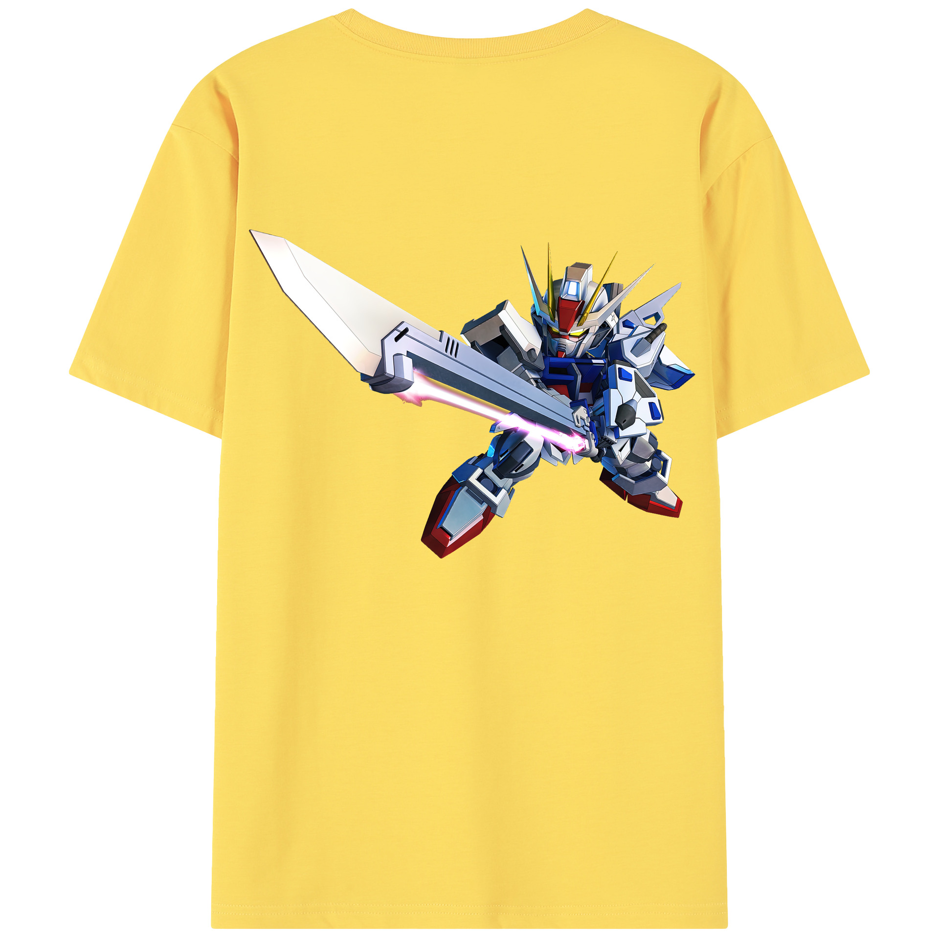 （画像用） 機動戦士ガンダム Mobile Suit Gundam 綿100％半袖Tシャツ（背面プリント）