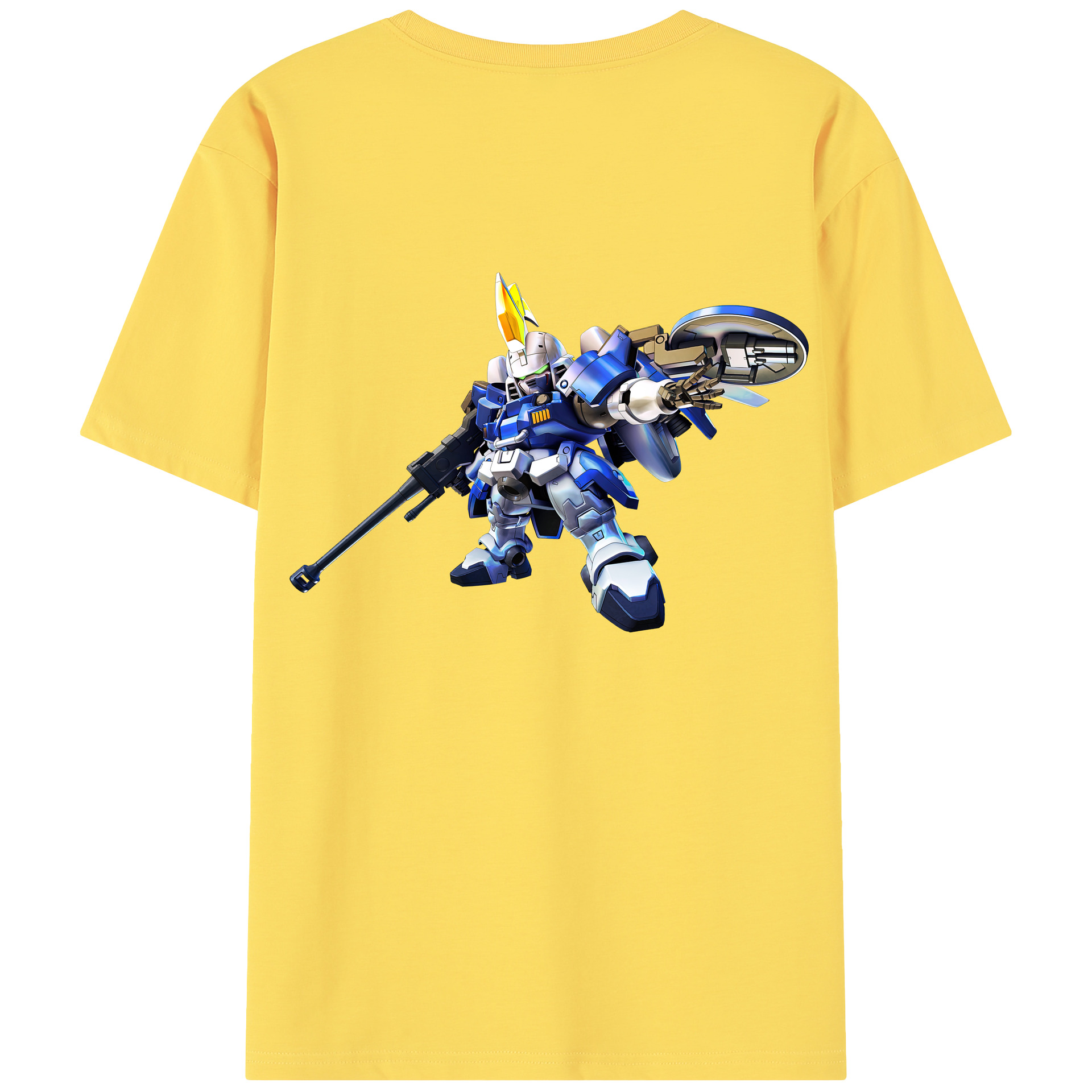 （画像用） 機動戦士ガンダム Mobile Suit Gundam 綿100％半袖Tシャツ（背面プリント）