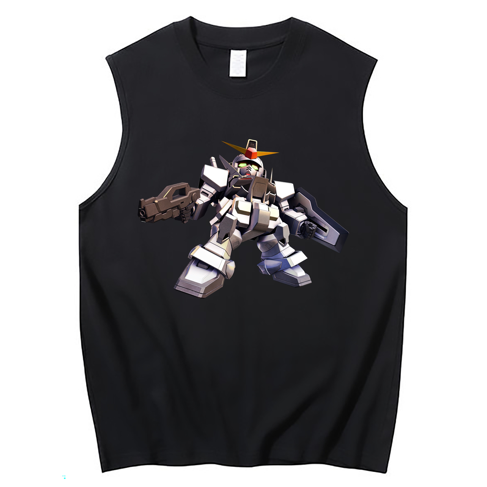 （画像用） 機動戦士ガンダム Mobile Suit Gundam コットン100％タンクトップ（フロントプリント）