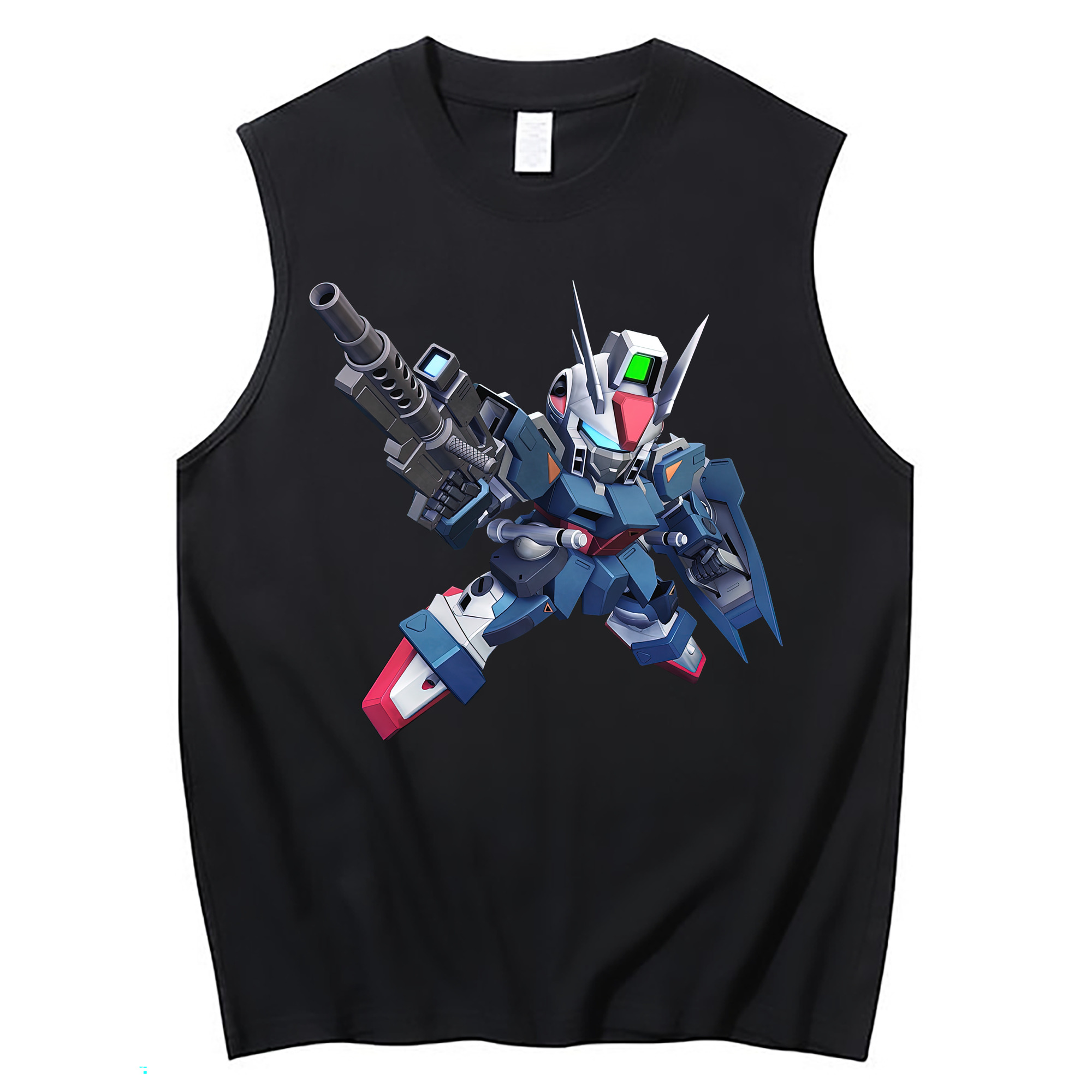 （画像用） 機動戦士ガンダム Mobile Suit Gundam コットン100％タンクトップ（フロントプリント）