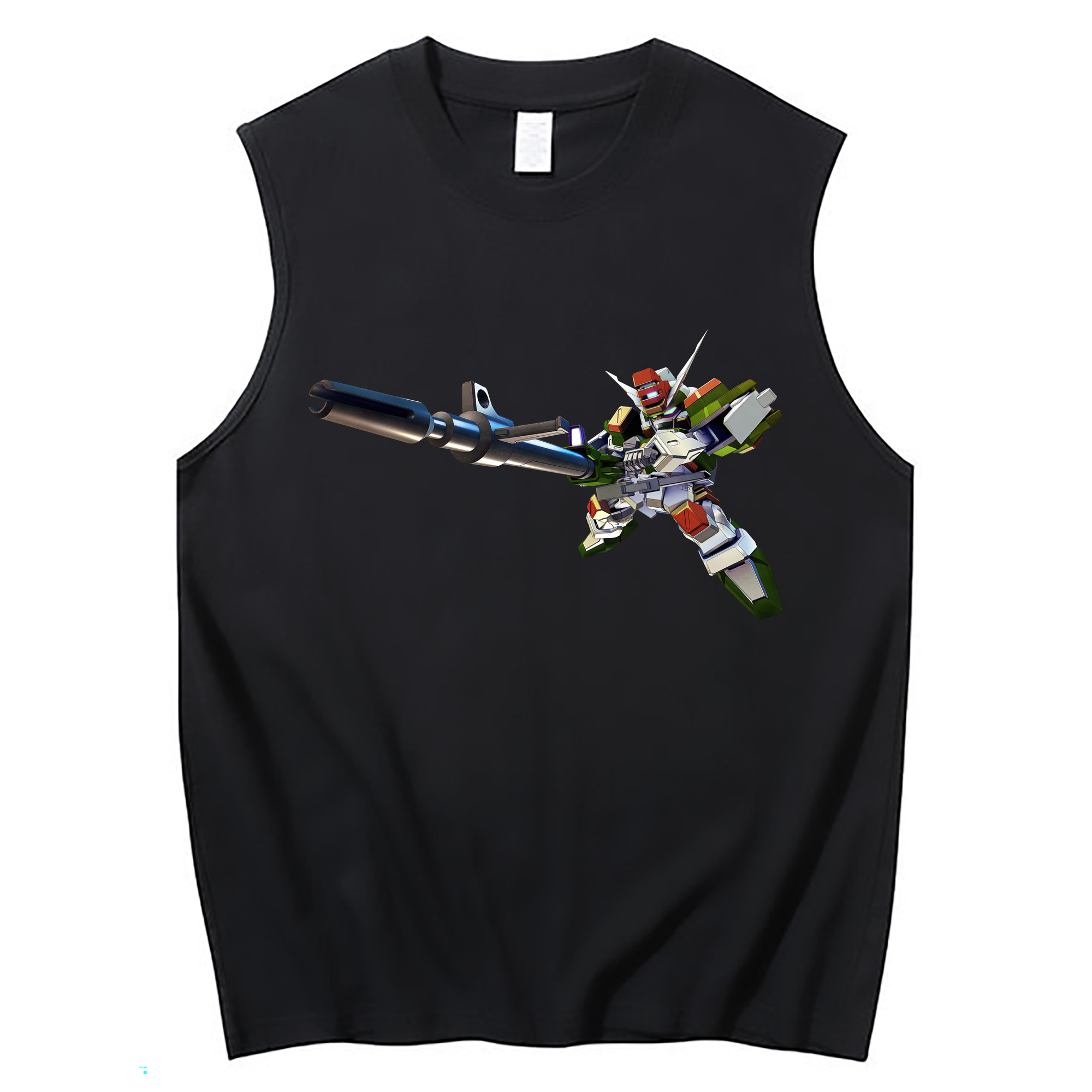 （画像用） 機動戦士ガンダム Mobile Suit Gundam コットン100％タンクトップ（フロントプリント）
