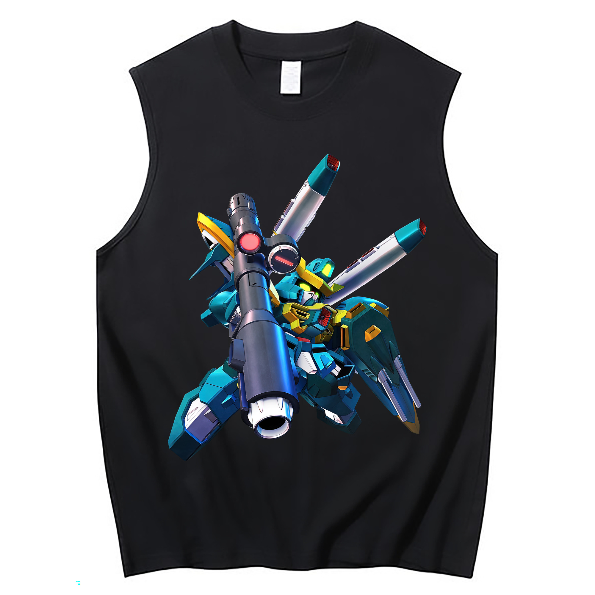 （画像用） 機動戦士ガンダム Mobile Suit Gundam コットン100％タンクトップ（フロントプリント）